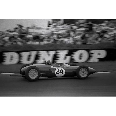 Jim Clark in a Lotus 21