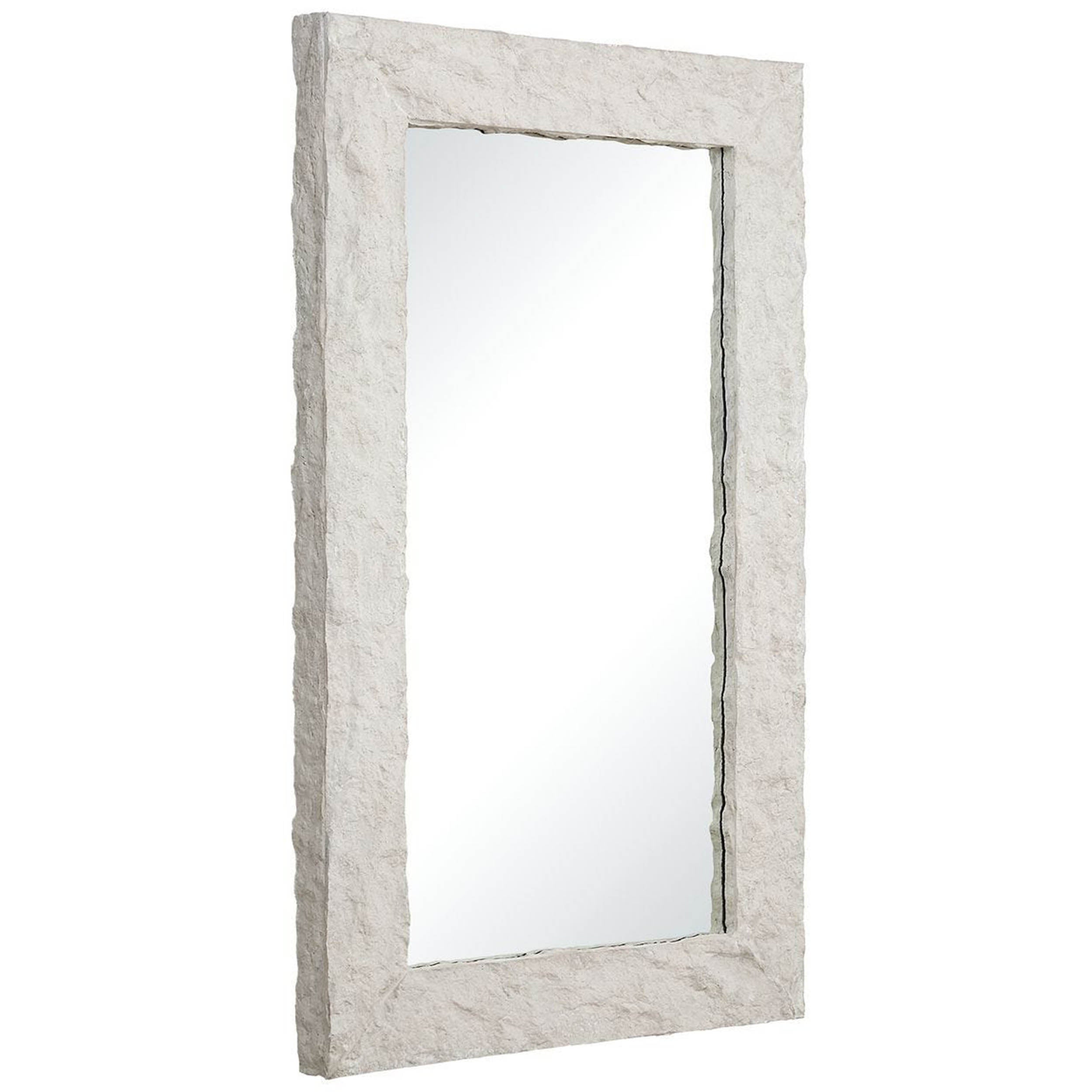 Quarry Rectangle Mirror, White