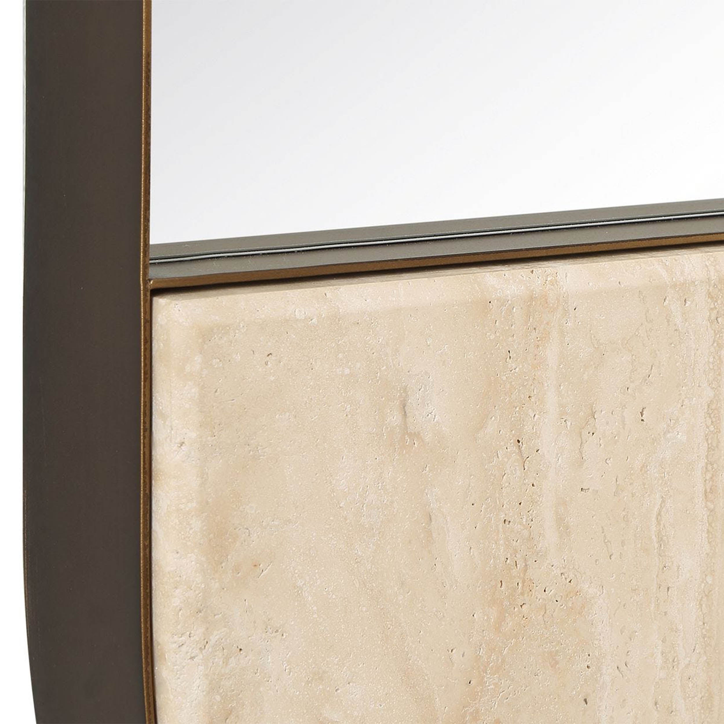 Russo Tall Oval Mirror, Gold