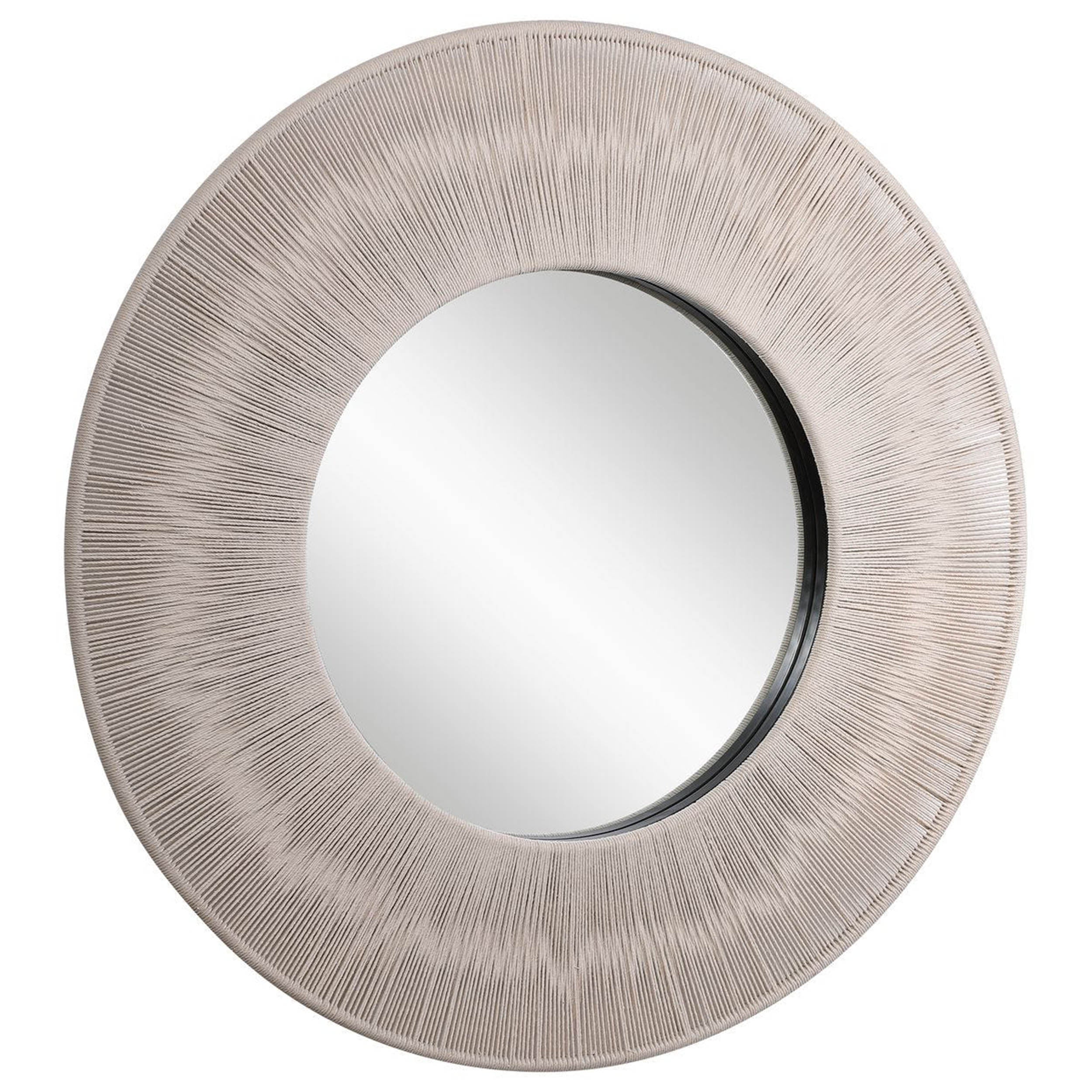 Sailor's Knot Round Mirror, White