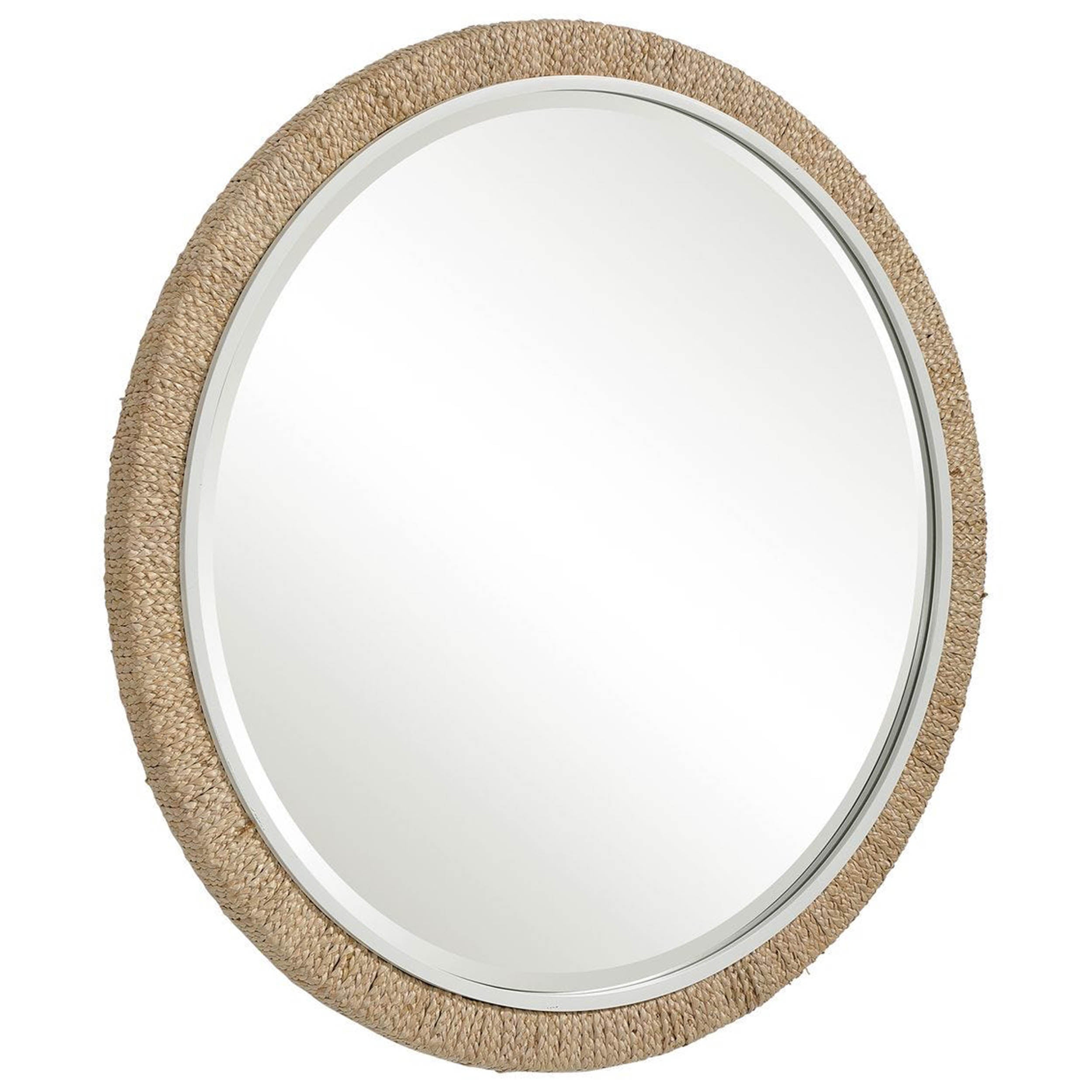 Carbet Round Mirror, White