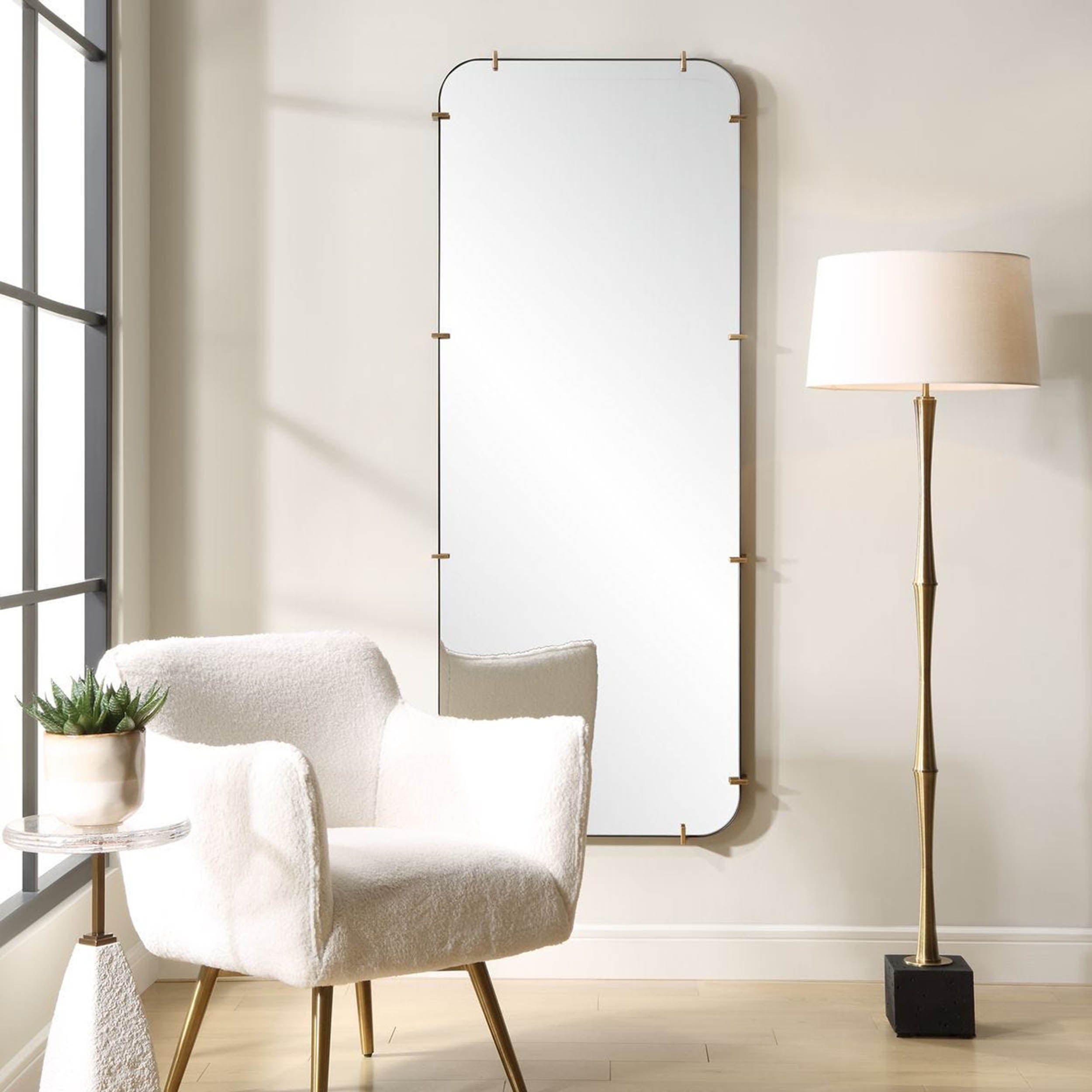 Pali Tall Mirror, Black