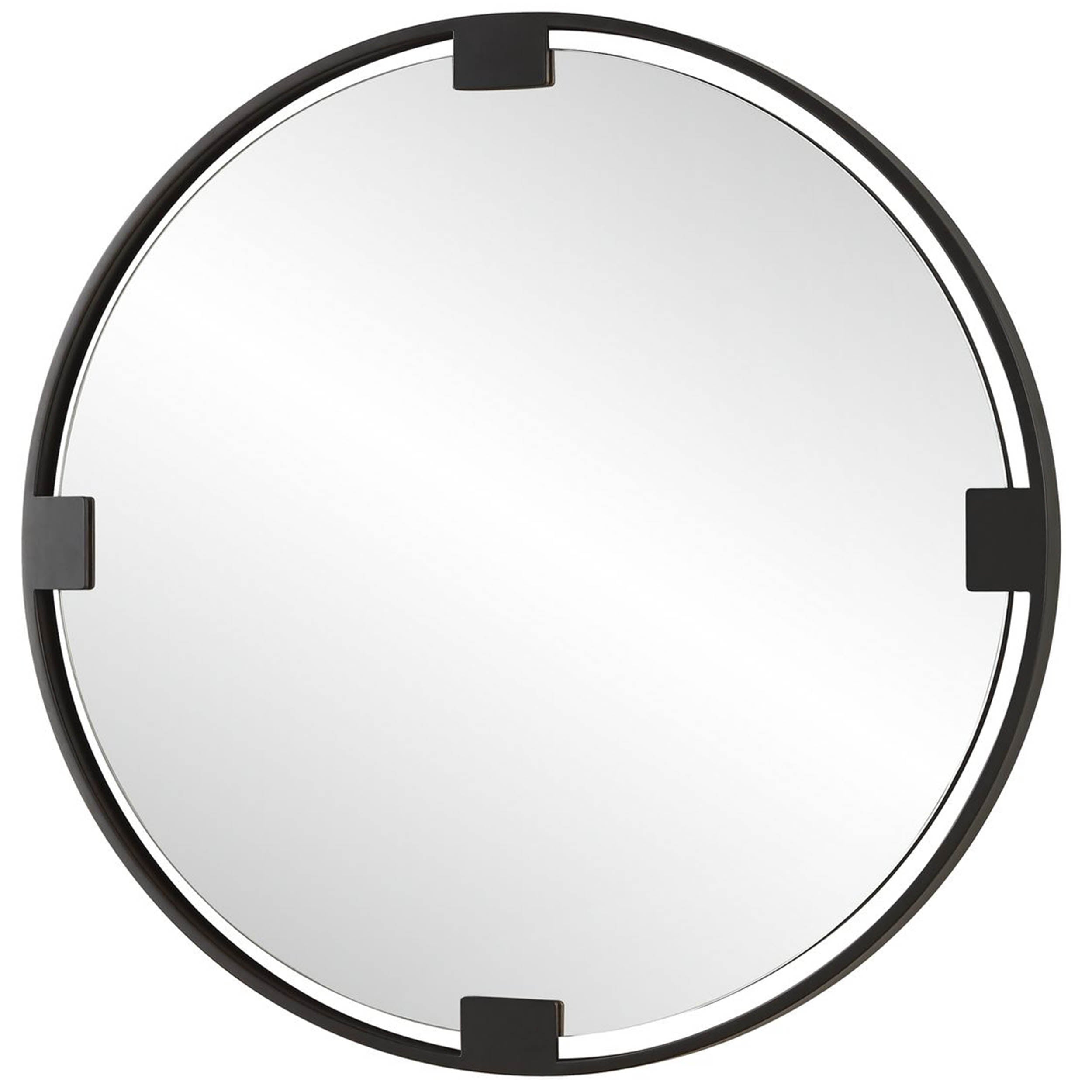 Cornelia Round Mirror, Bronze