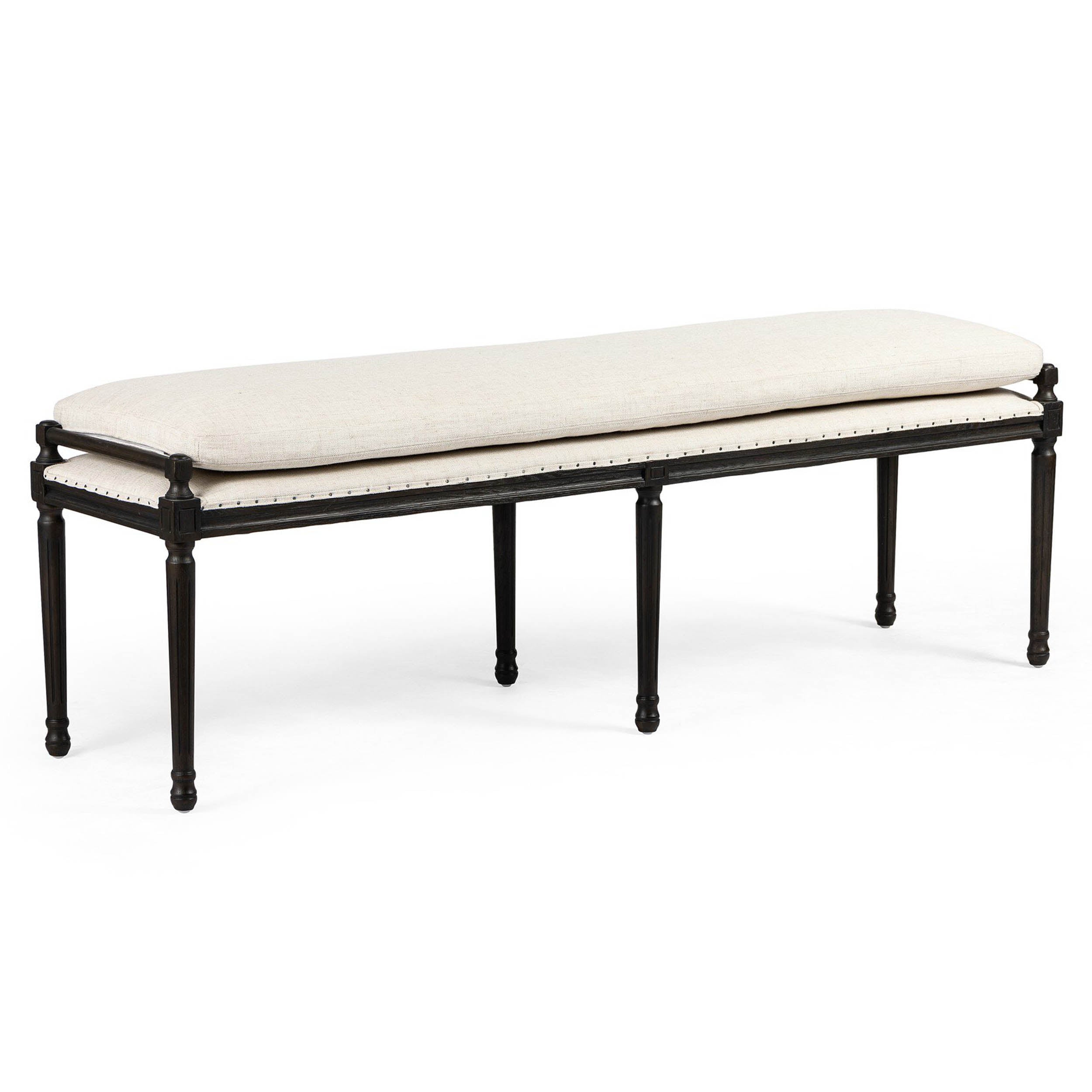 Lucille Dining Bench-67", Alcala Cream