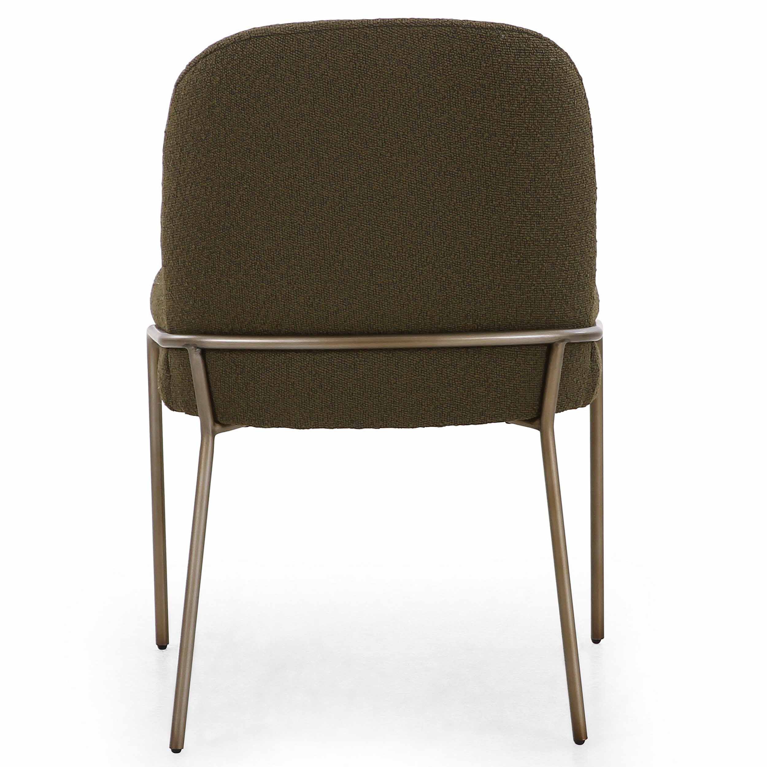 Astrud Dining Chair, FIQA Boucle Olive
