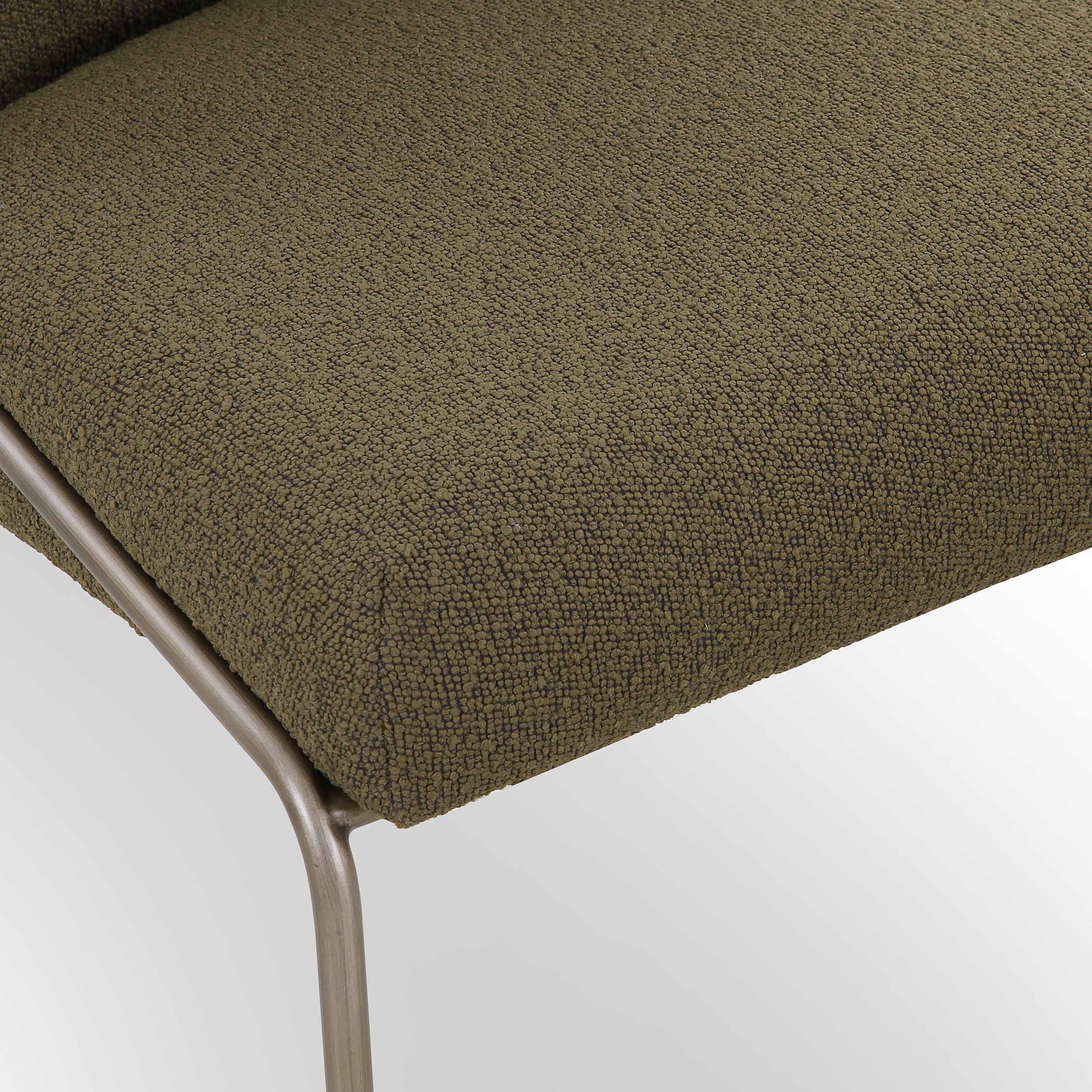 Astrud Dining Chair, FIQA Boucle Olive