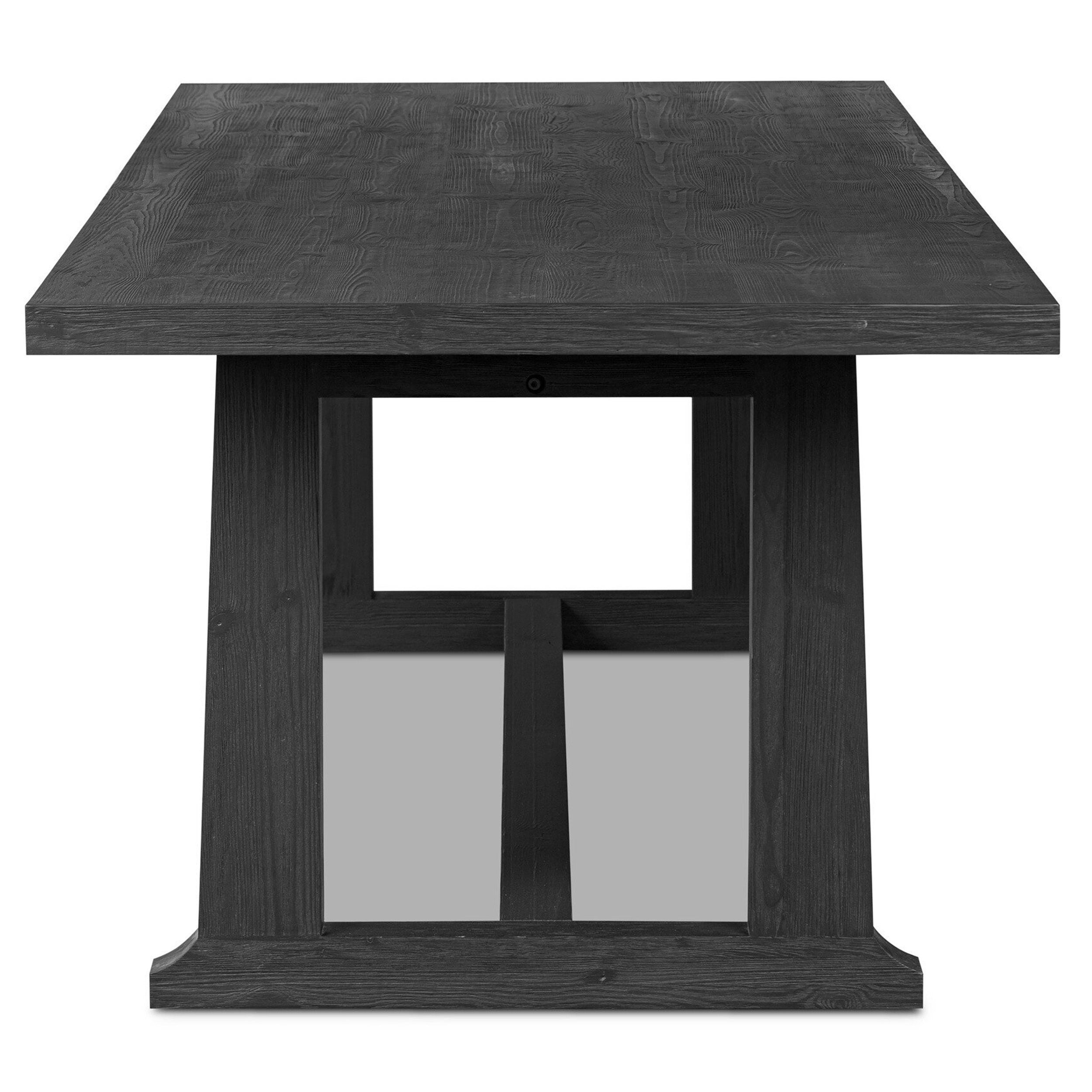 Otto Dining Table, Black Pine
