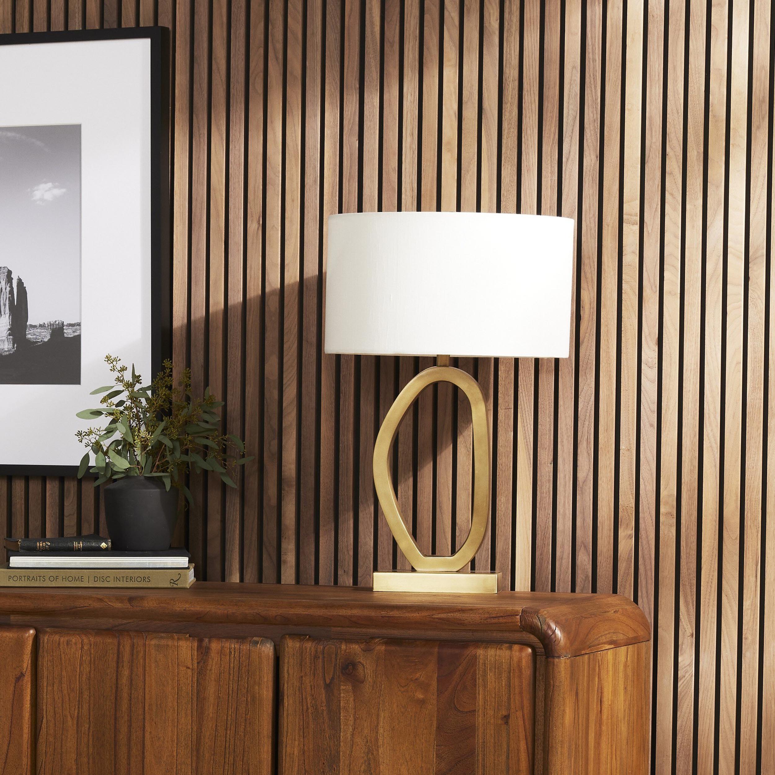 Bingley Table Lamp, Antique Brass Aluminum