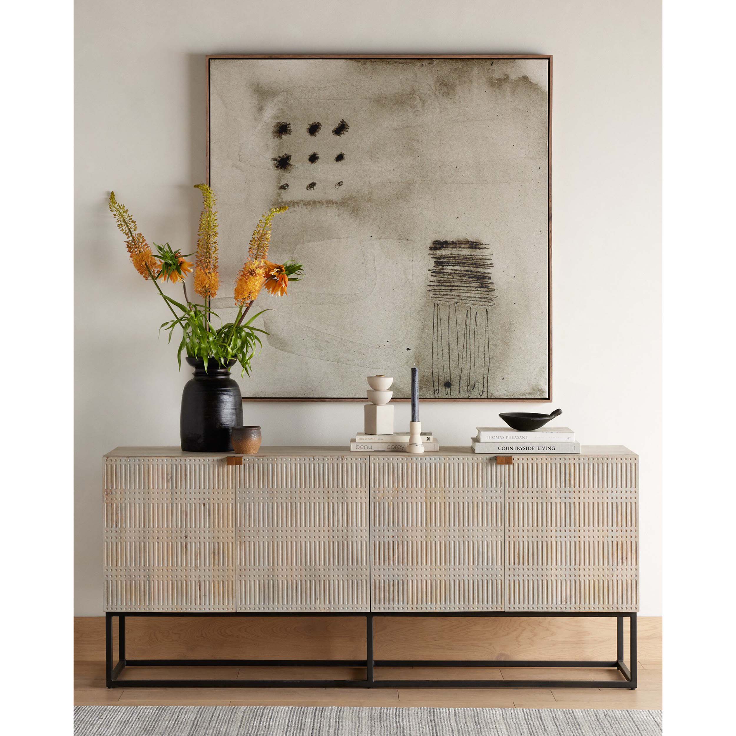 Kelby Sideboard, Light Wash Mango