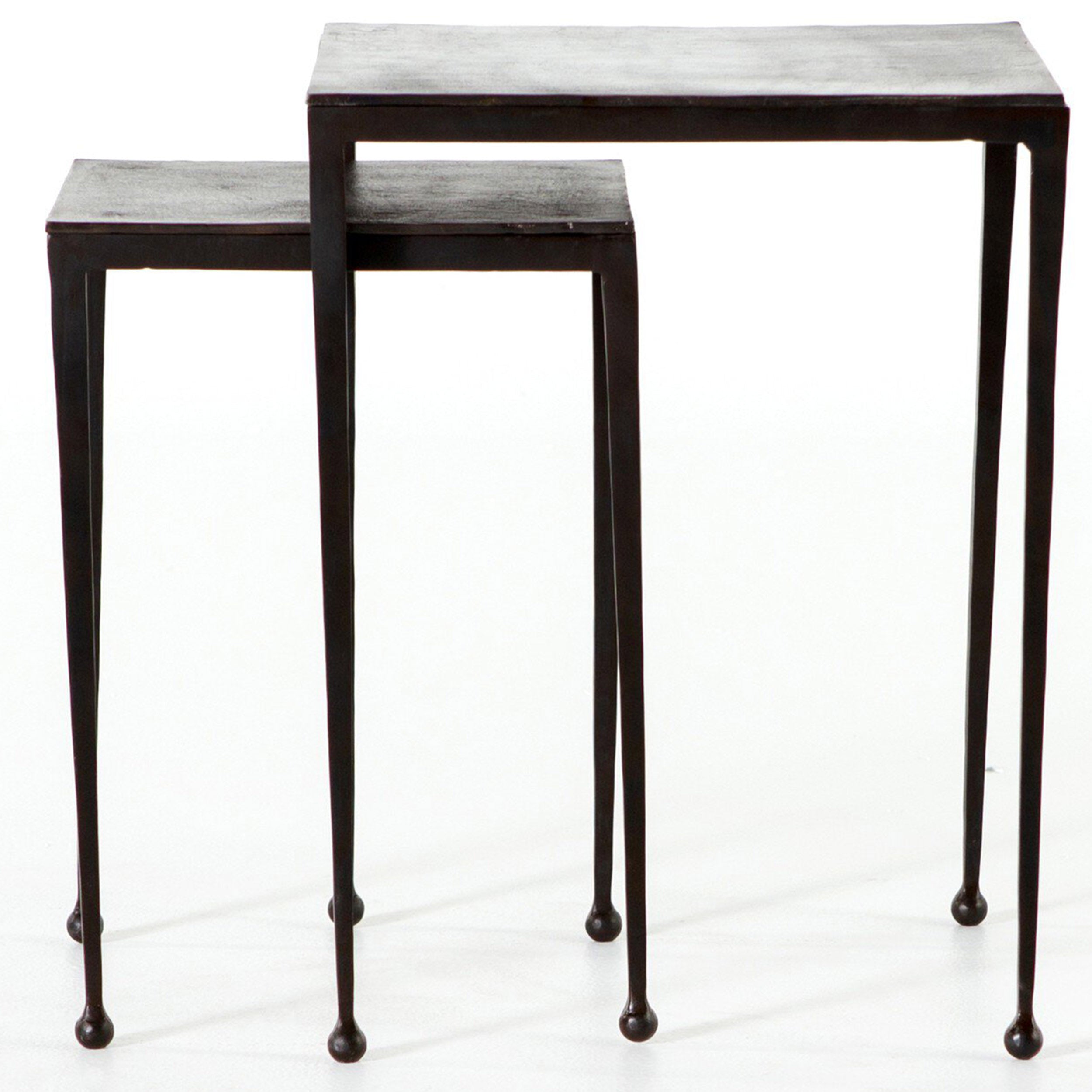 Dalston Nesting End Table Set, Antique Rust