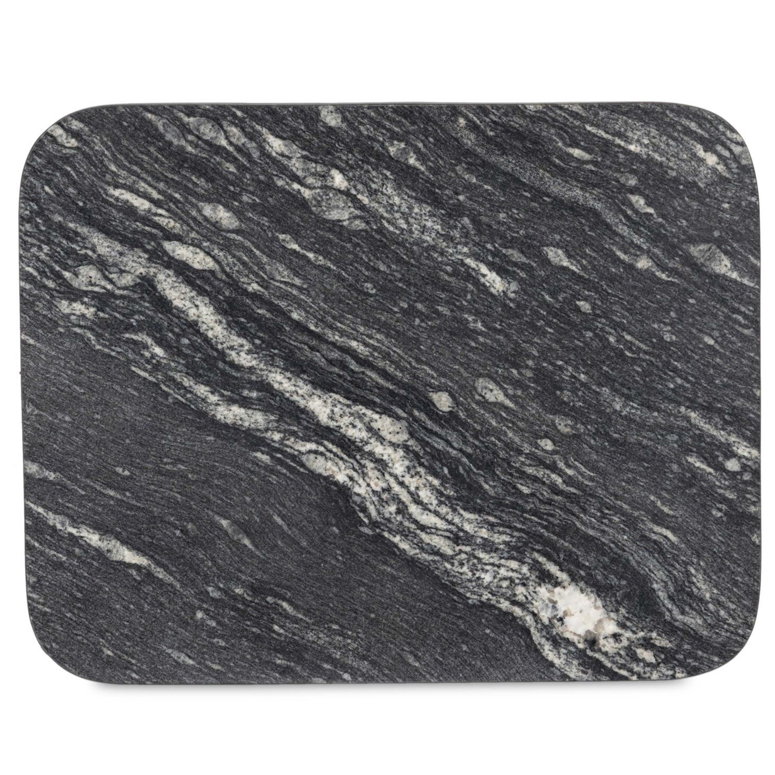Adalley C Table, Polished Black Marble