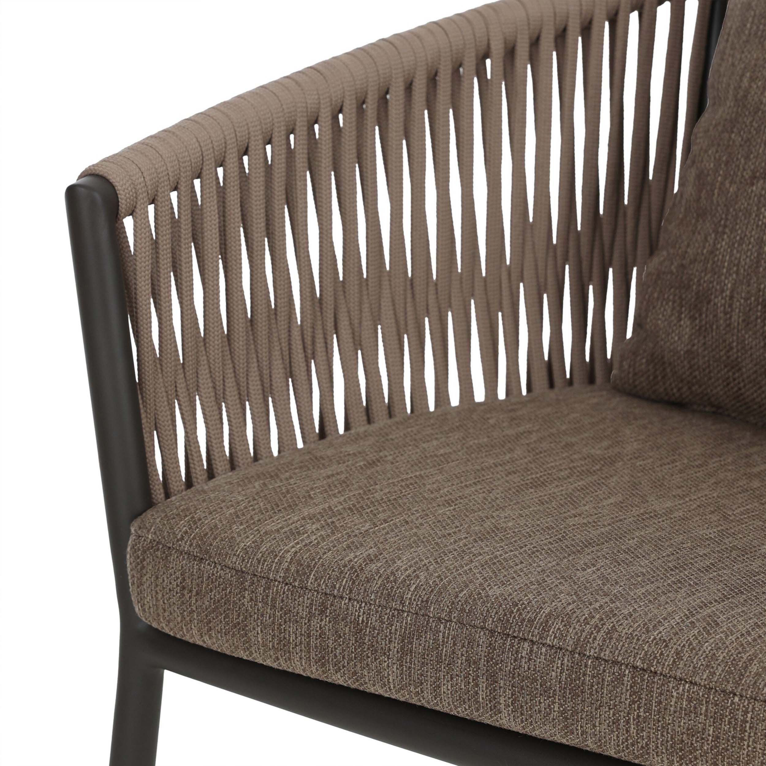 Porto Outdoor Dining Chair, Ellor Brown