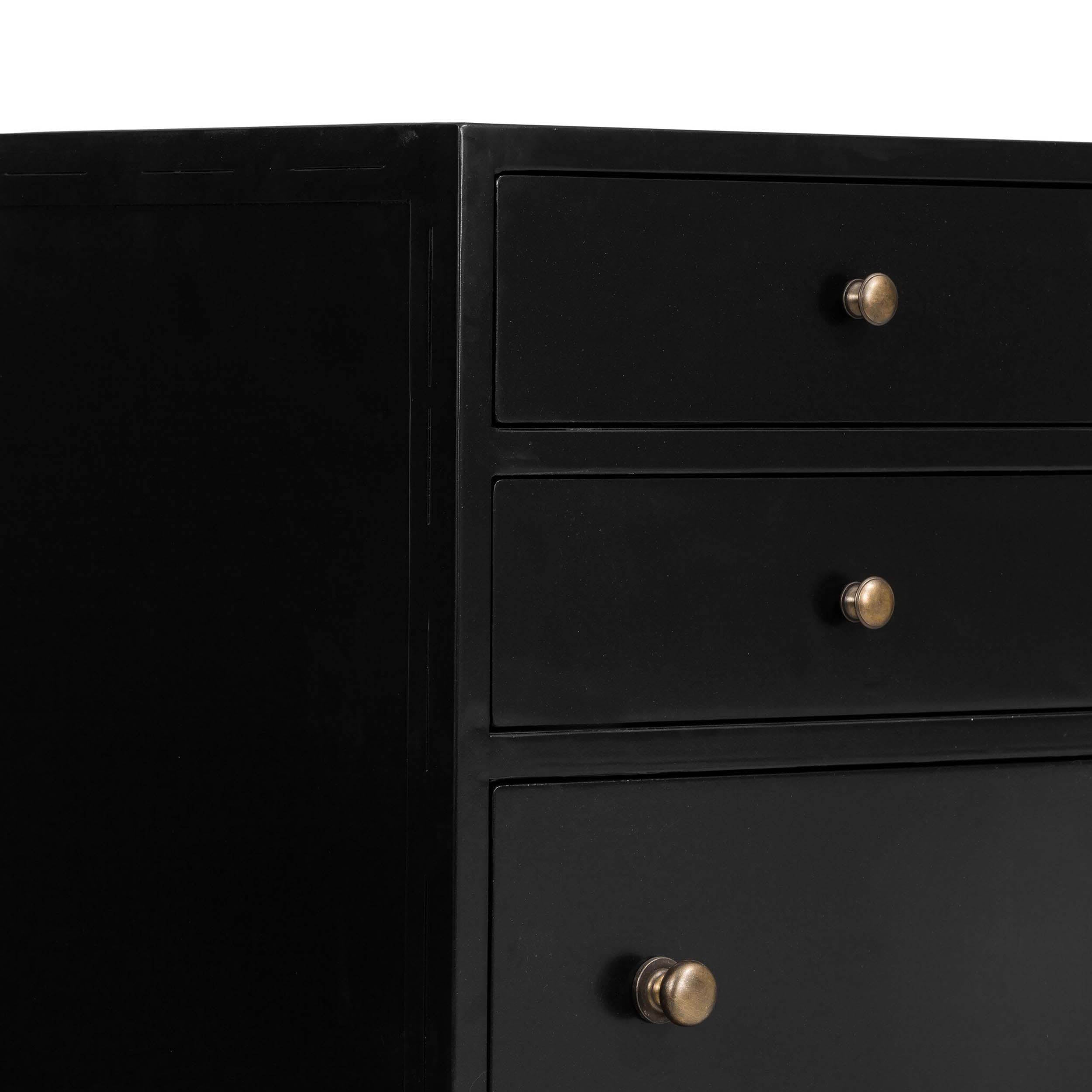 Belmont 8 Drawer Tall Dresser, Black