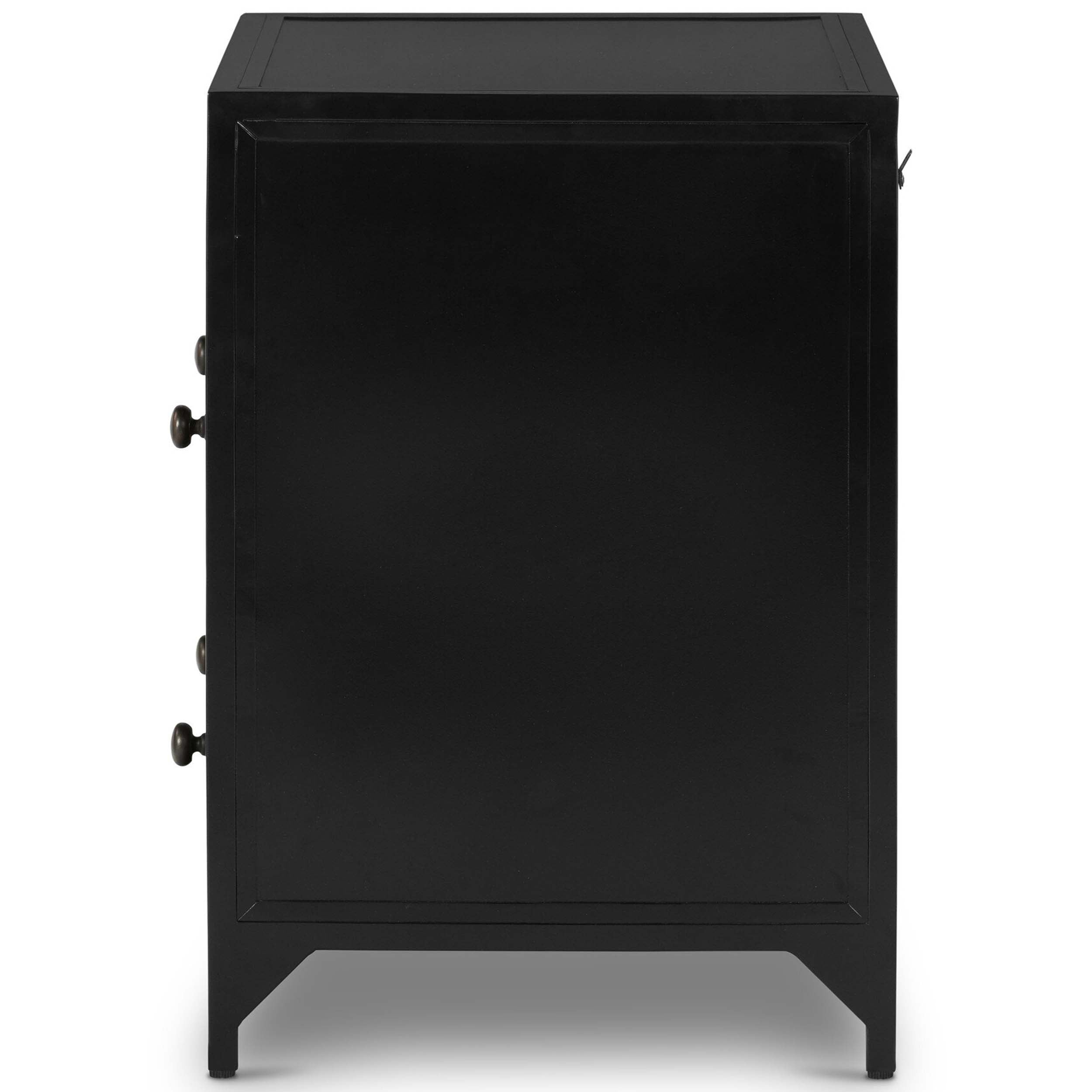 Belmont 2 Drawer Nightstand, Black