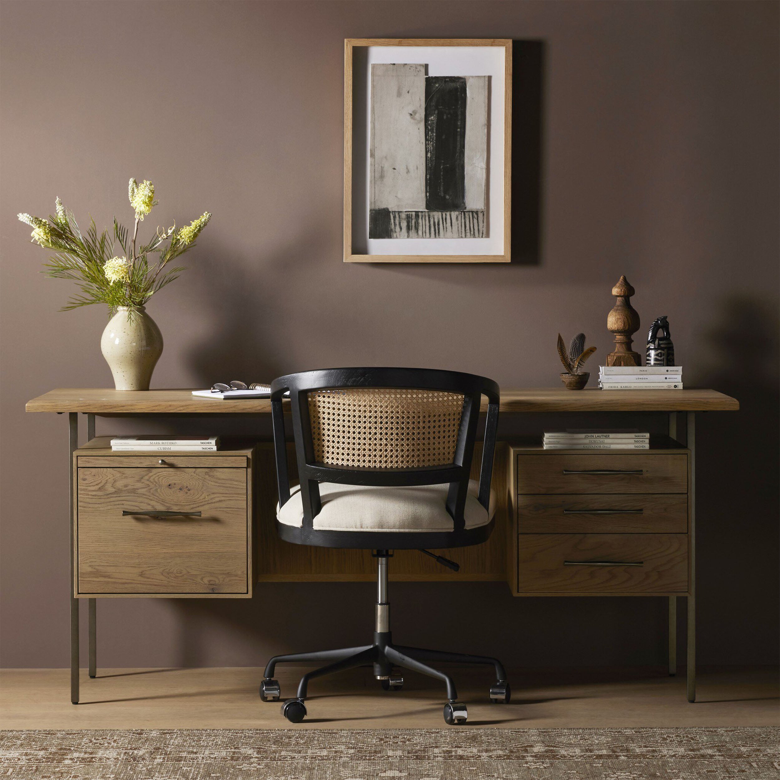Lauren Desk, Natural Resawn Oak