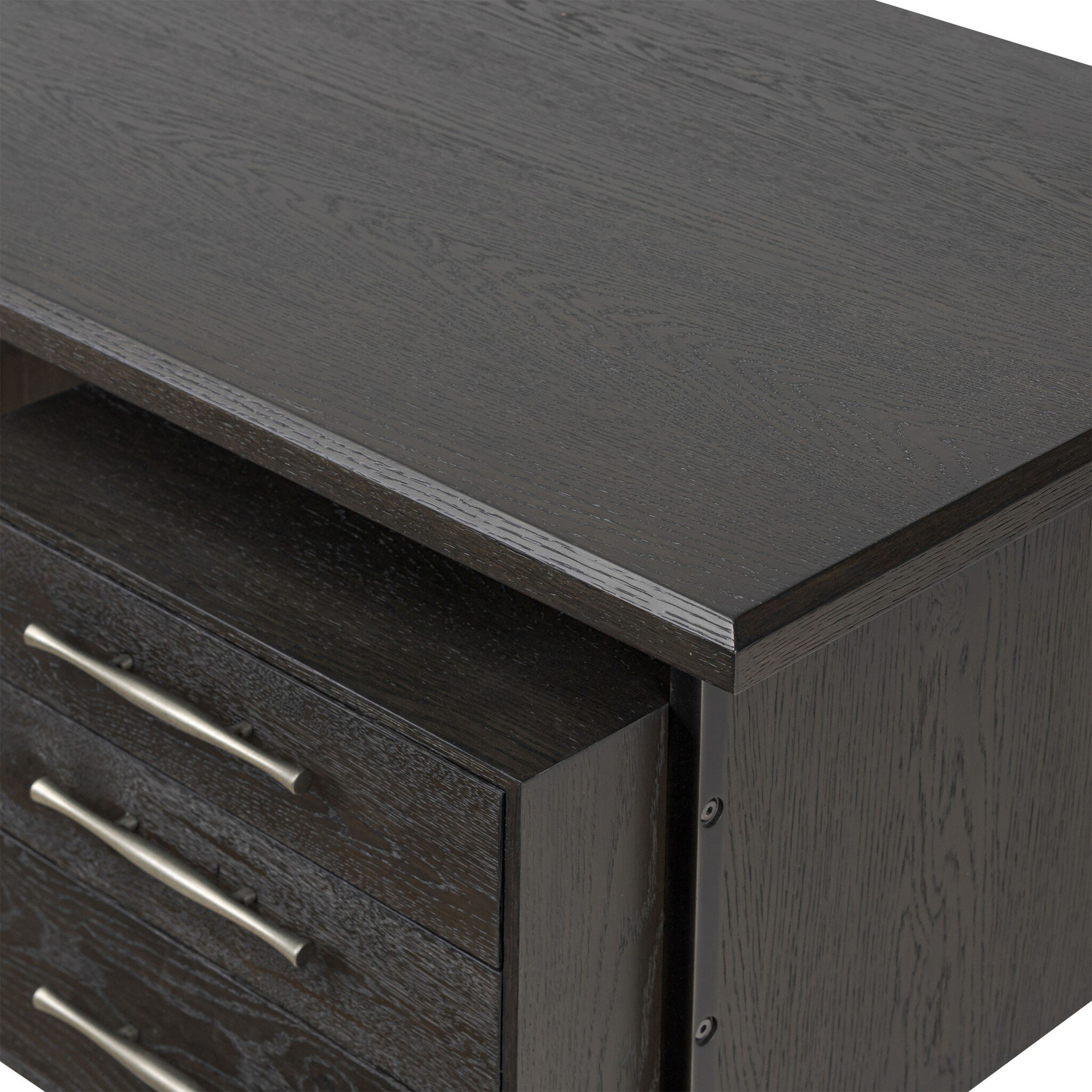 Lauren Desk, Charcoal Oak Resawn Veneer