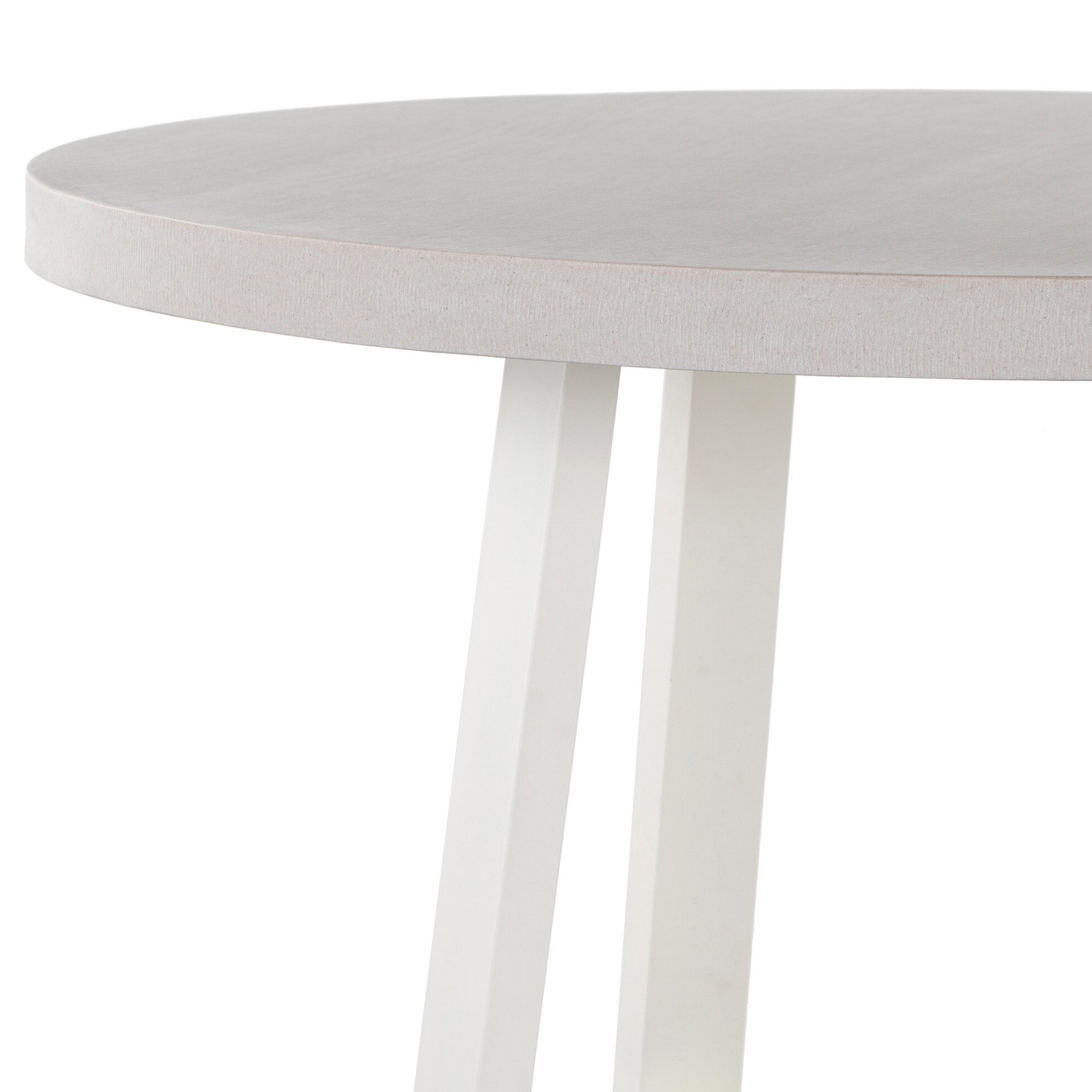 Cyrus Outdoor Round Dining Table, Natural Sand