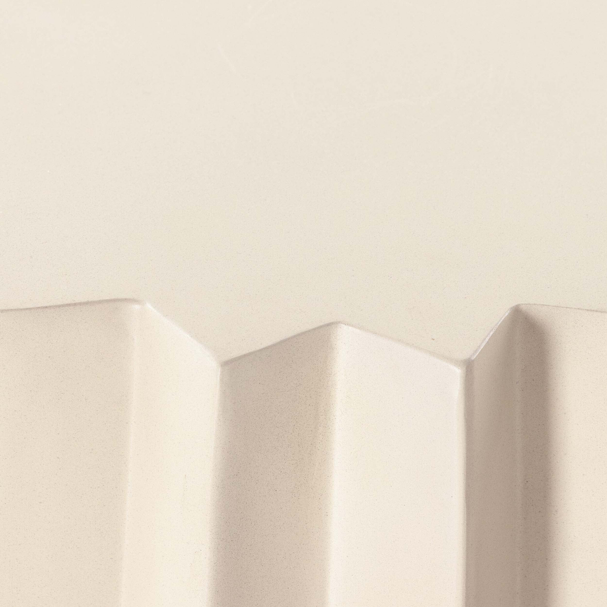 Gem Outdoor End Table, Parchment White