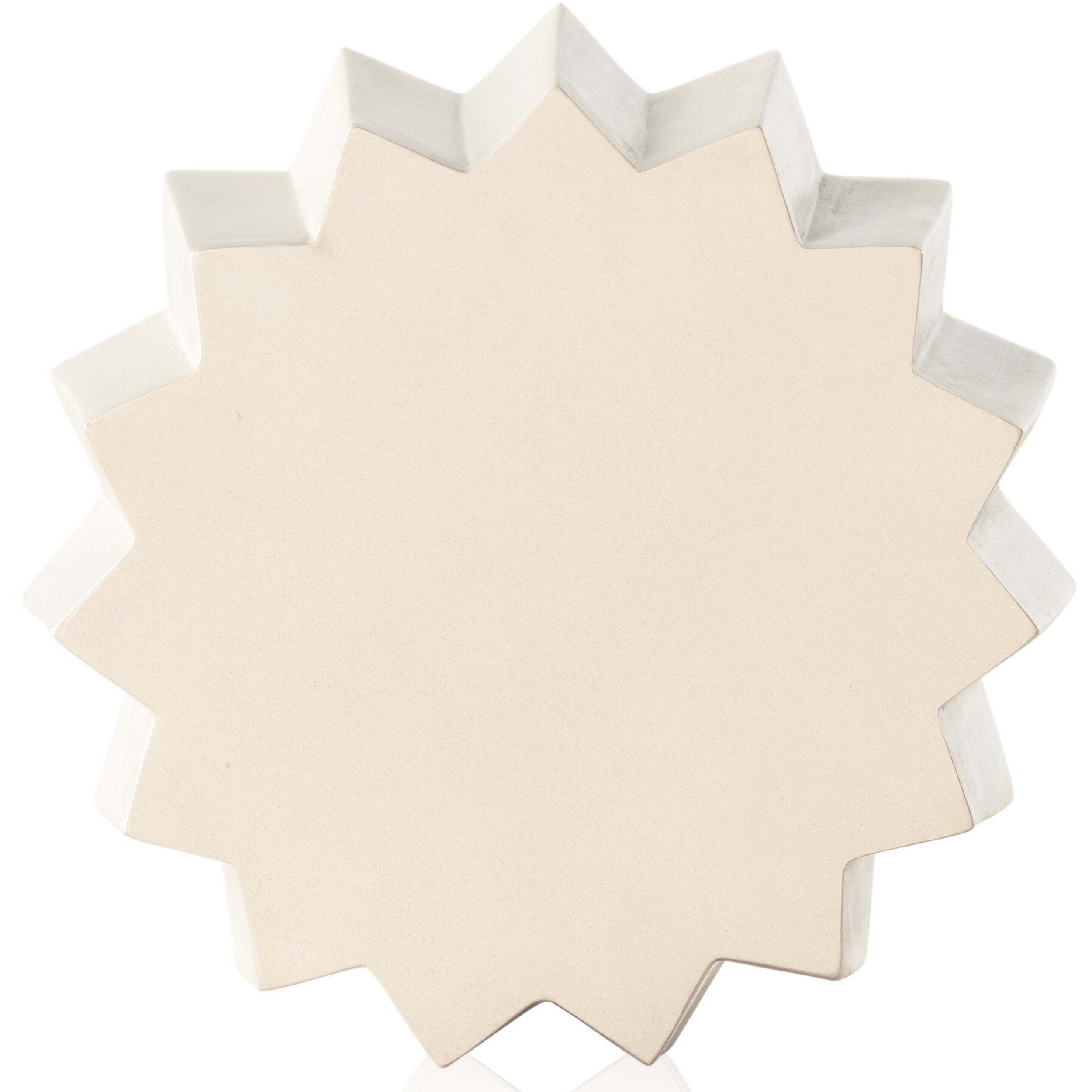 Gem Outdoor End Table, Parchment White