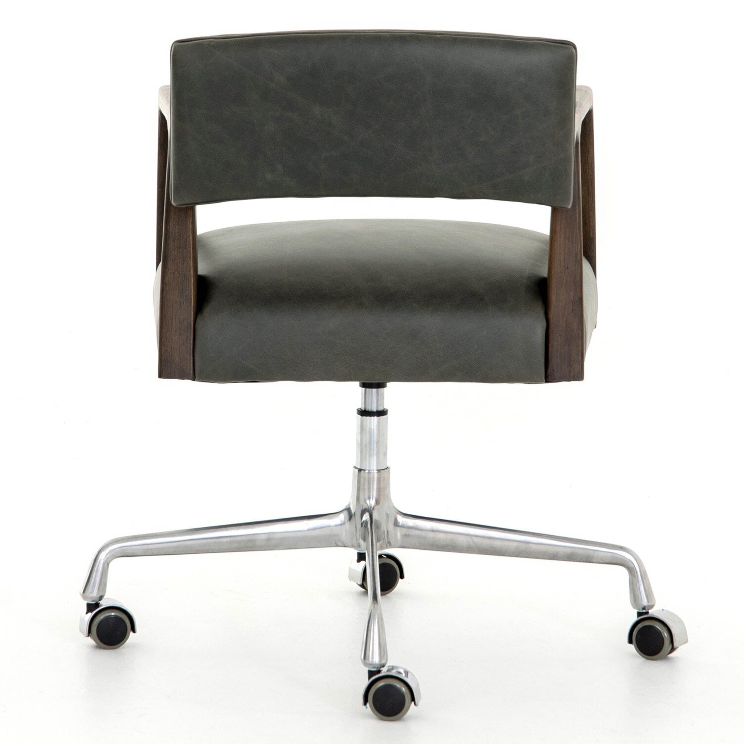 Tyler Desk Chair, Modern Velvet Loden