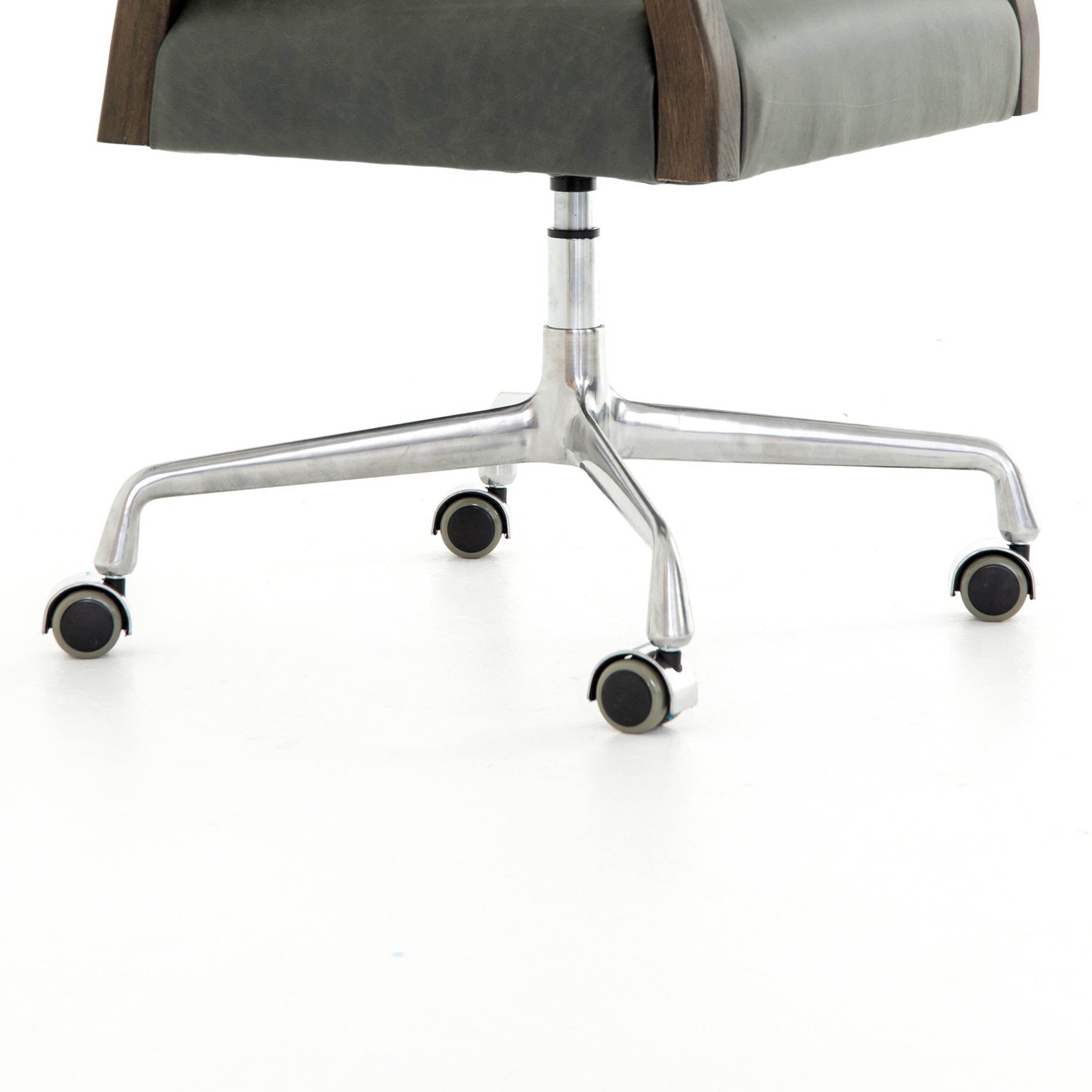 Tyler Desk Chair, Modern Velvet Loden
