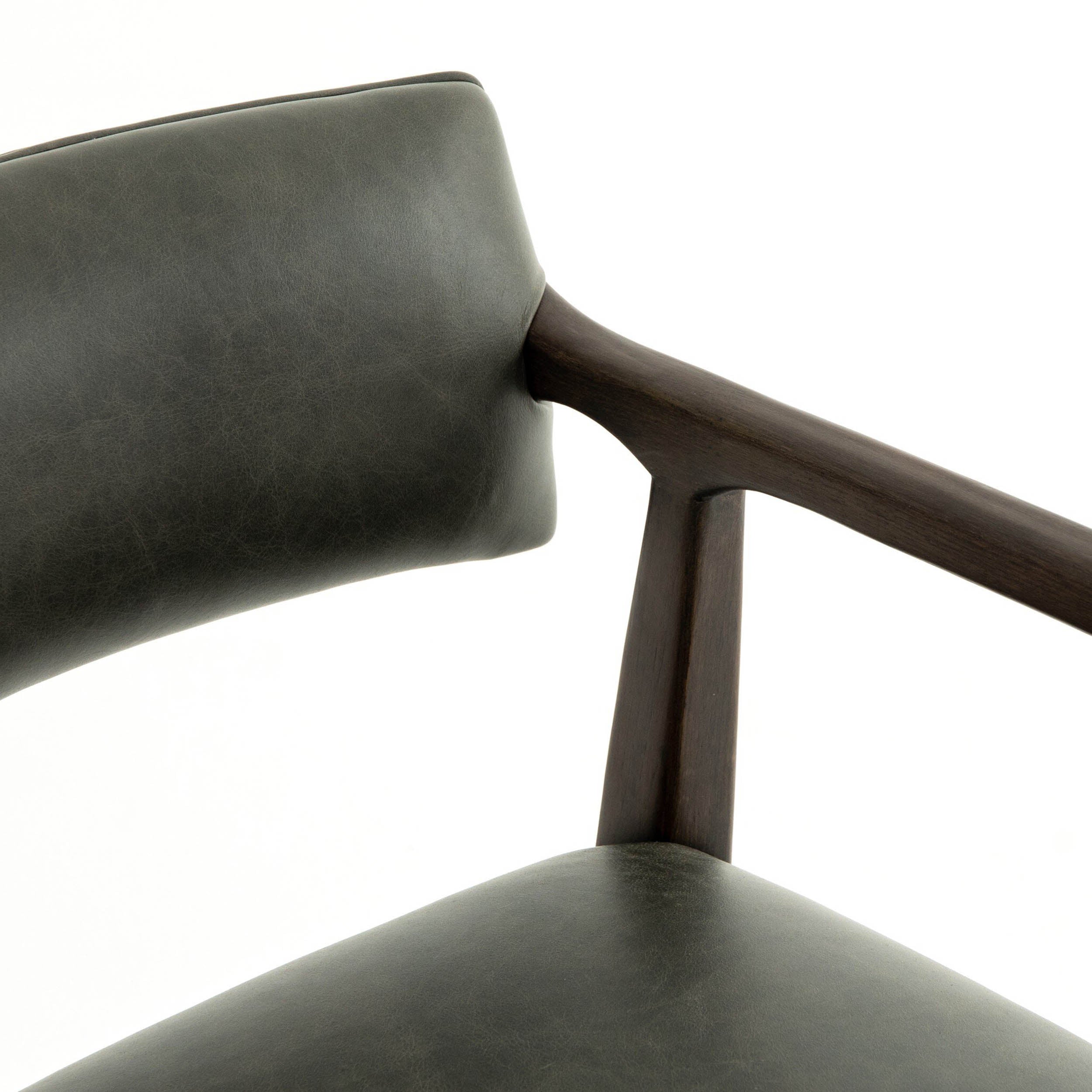 Tyler Desk Chair, Modern Velvet Loden