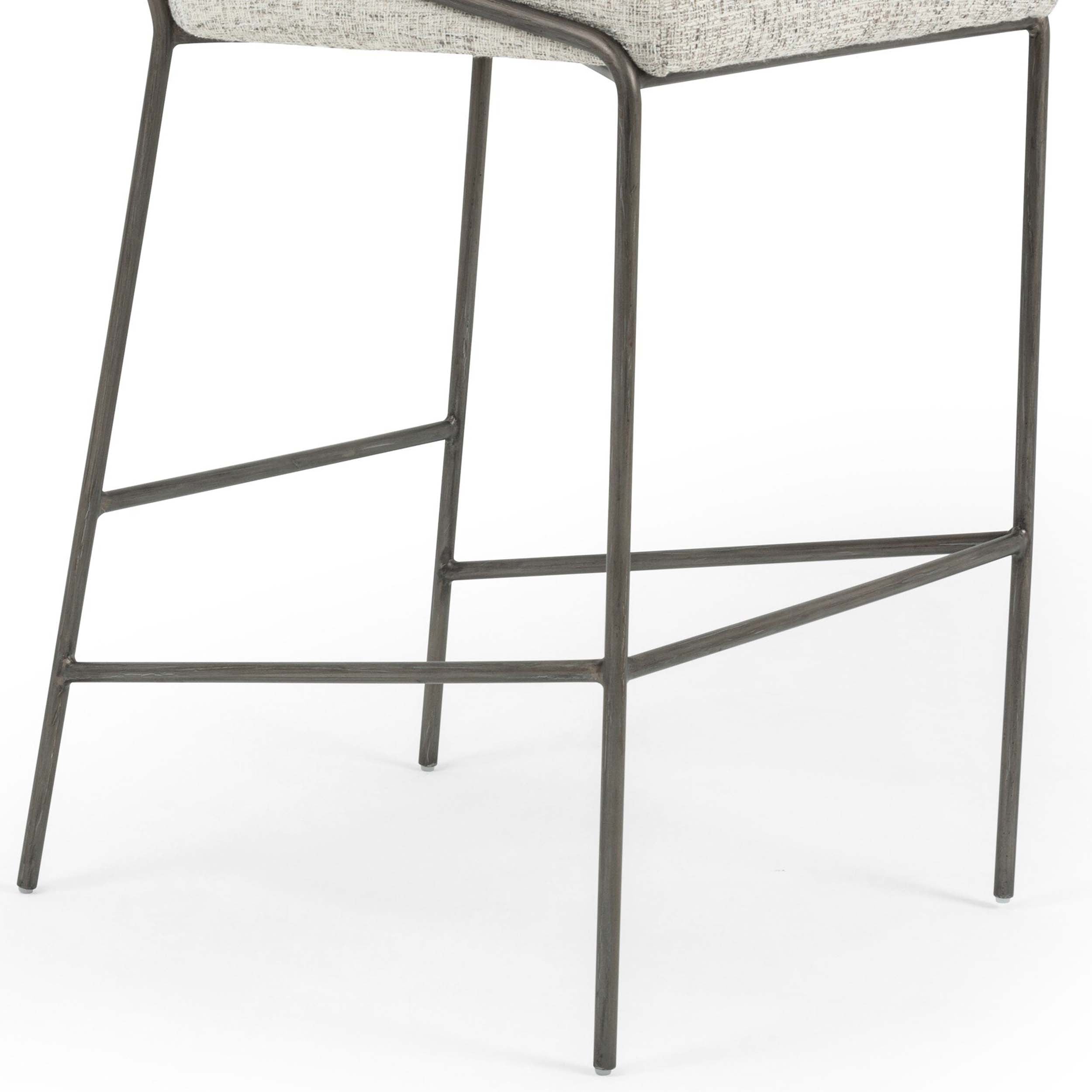 Astrud Bar + Counter Stool, Lyon Pewter