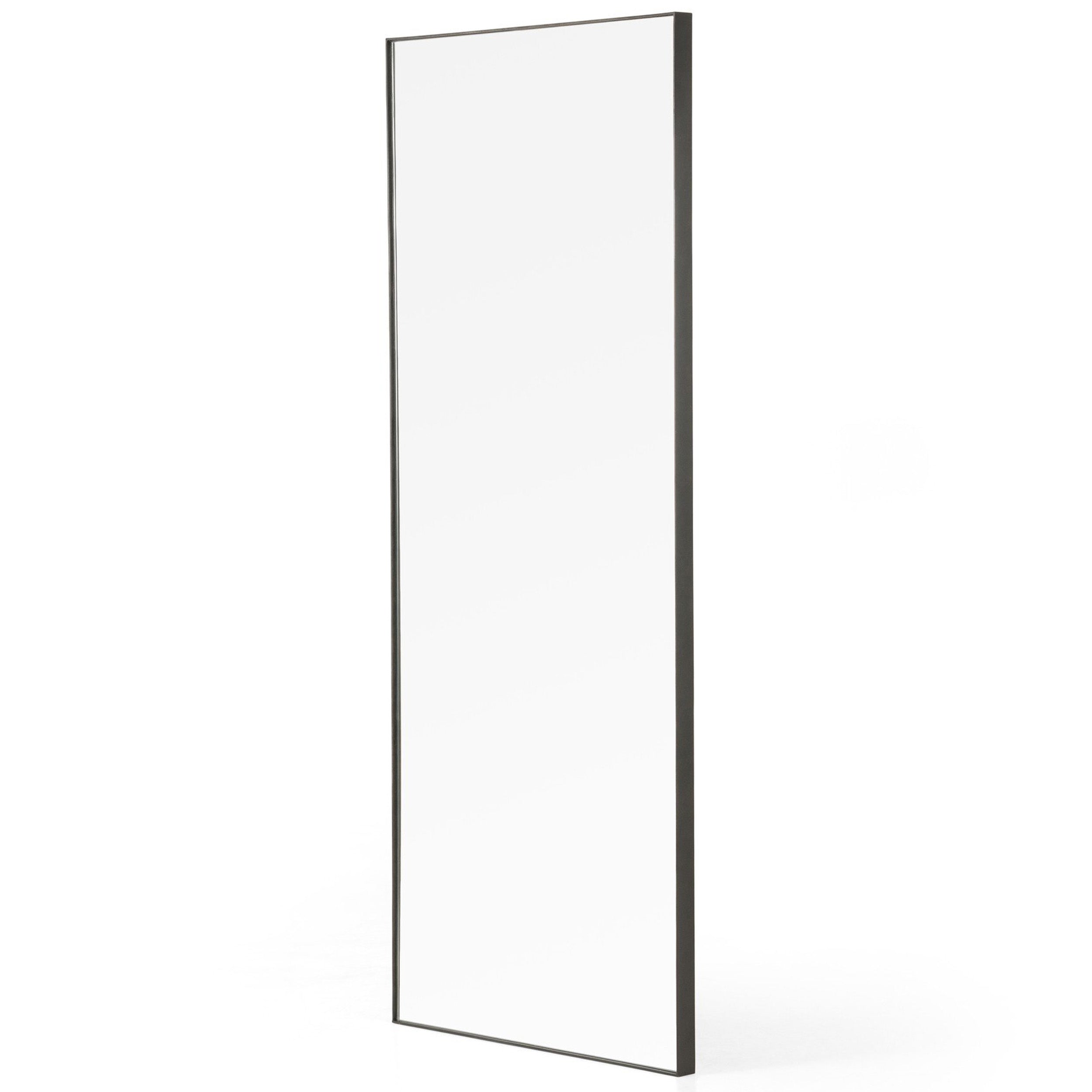Bellvue Floor Mirror, Rustic Black