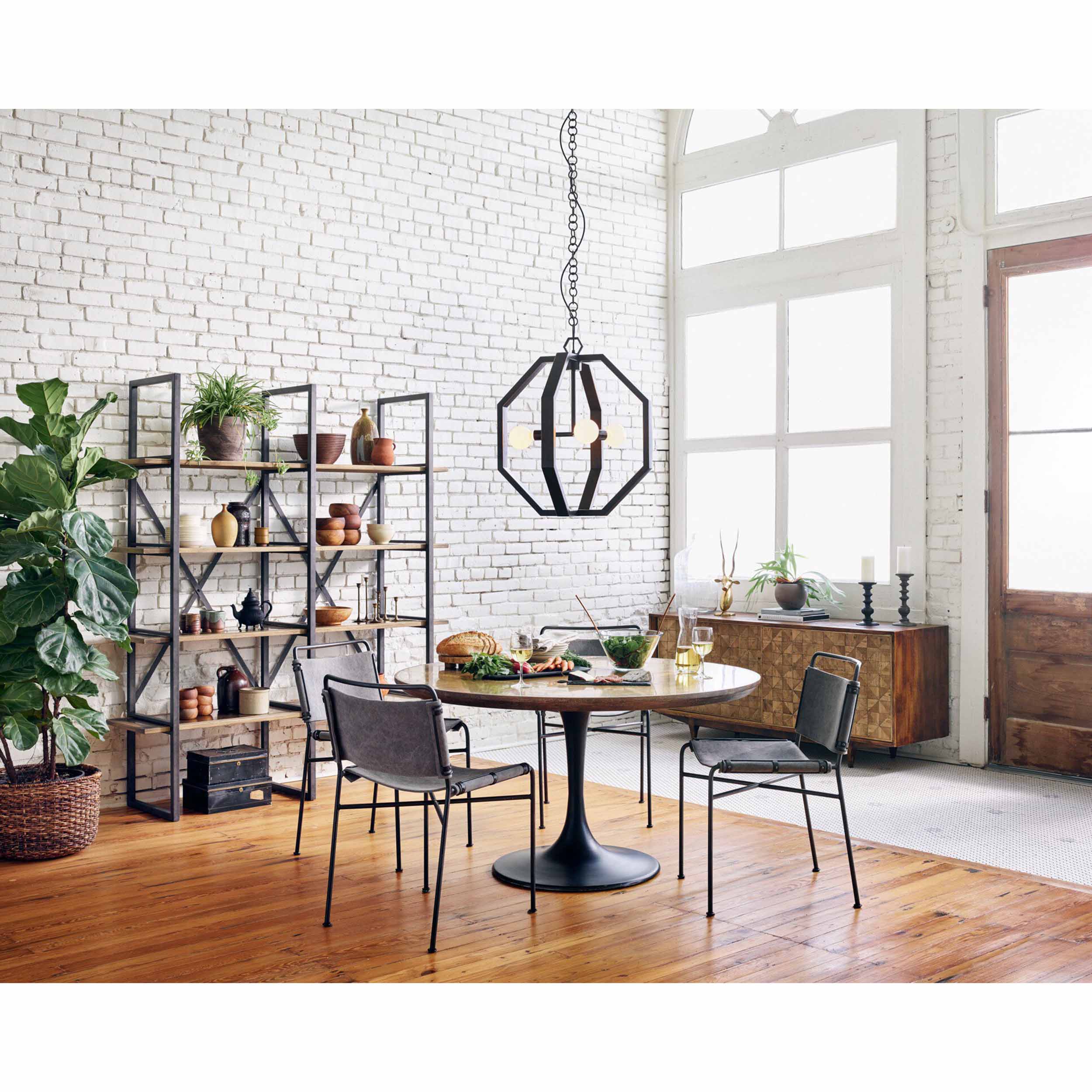 Wharton Dining Chair, Stonewash Grey