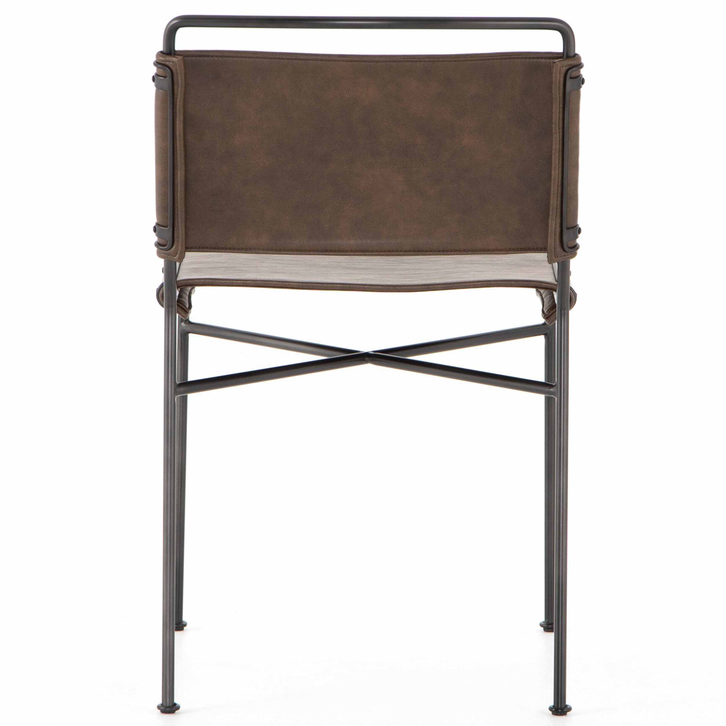 Wharton Dining Chair, Distressed Brown