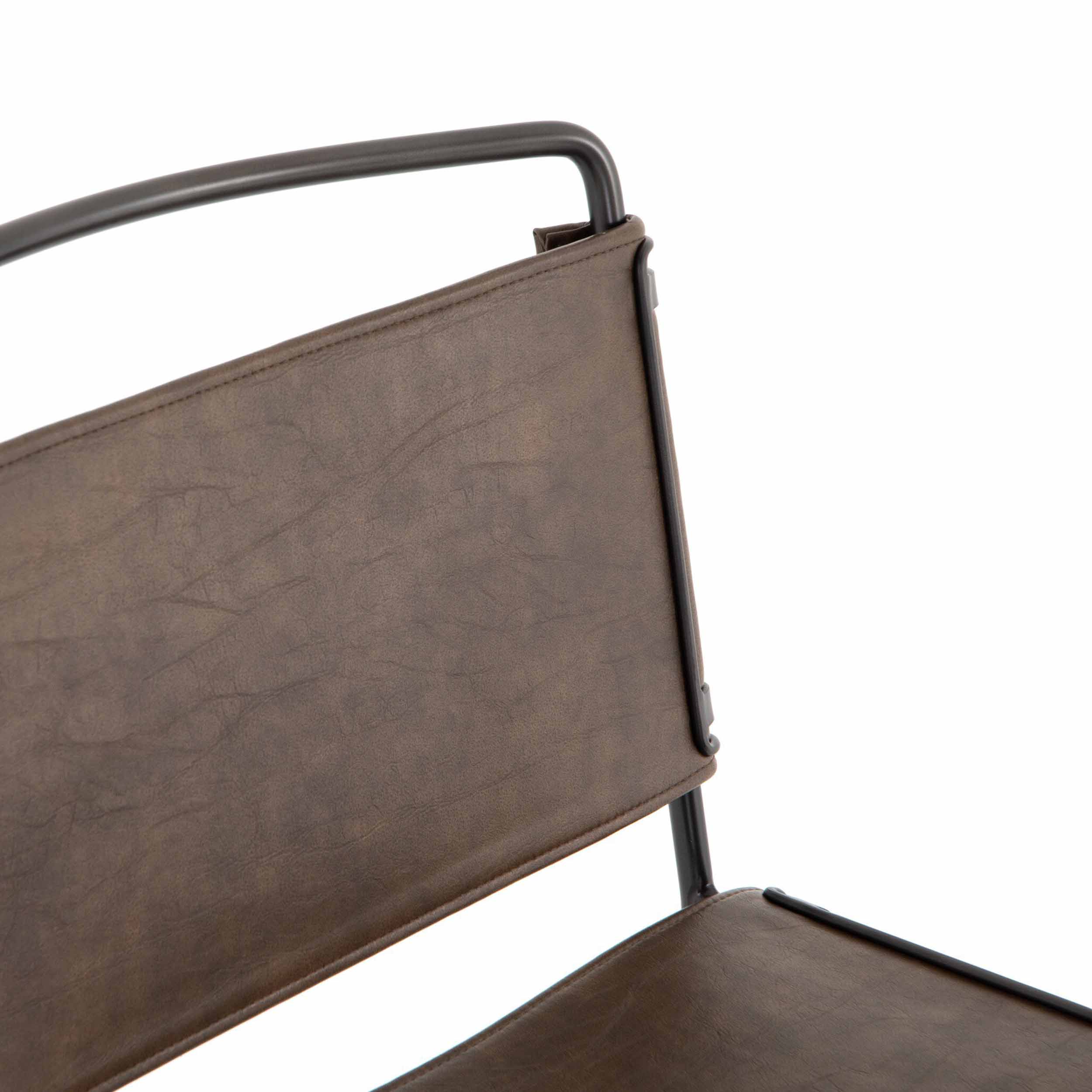 Wharton Dining Chair, Distressed Brown
