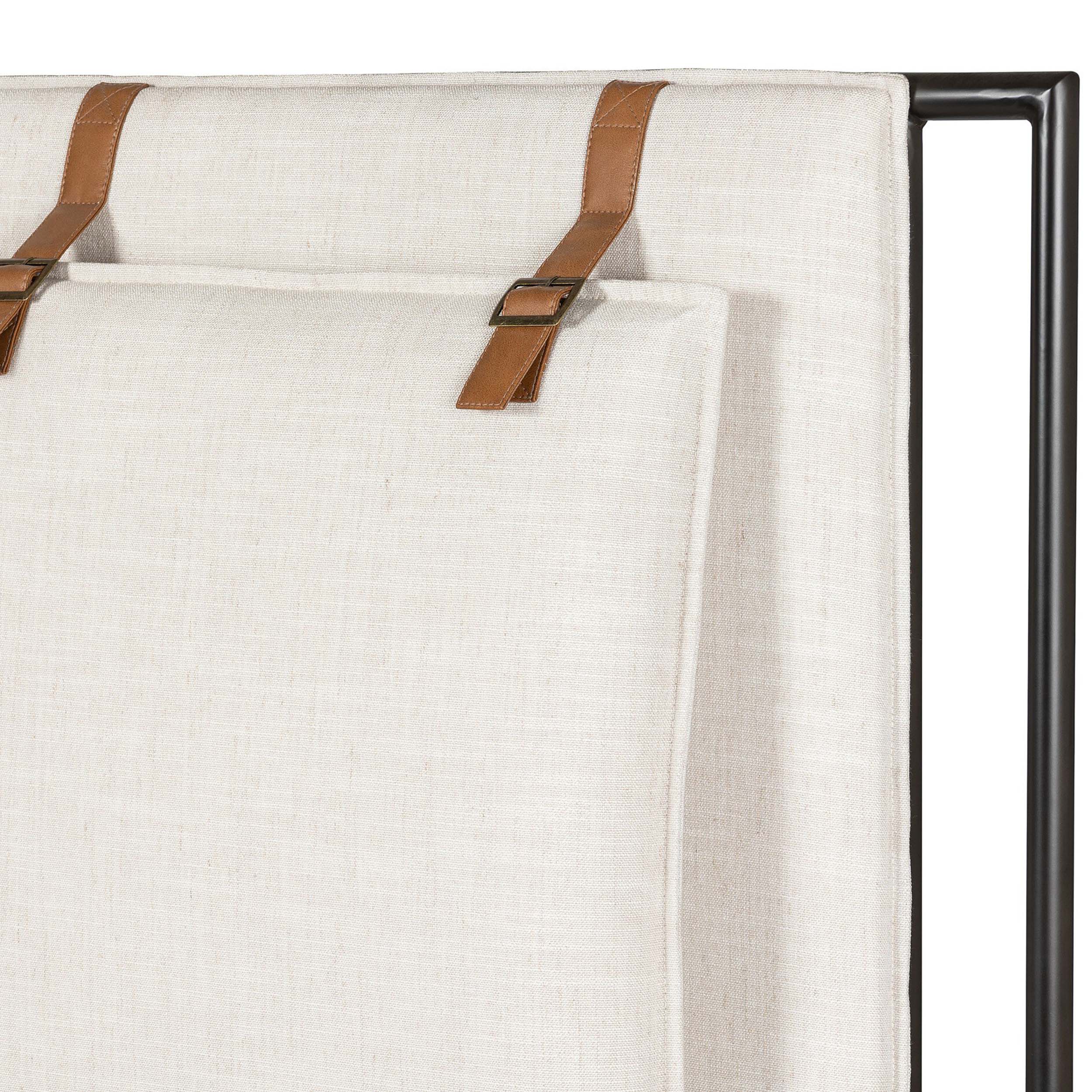 Leigh Upholstered Bed, Hockney Ivory