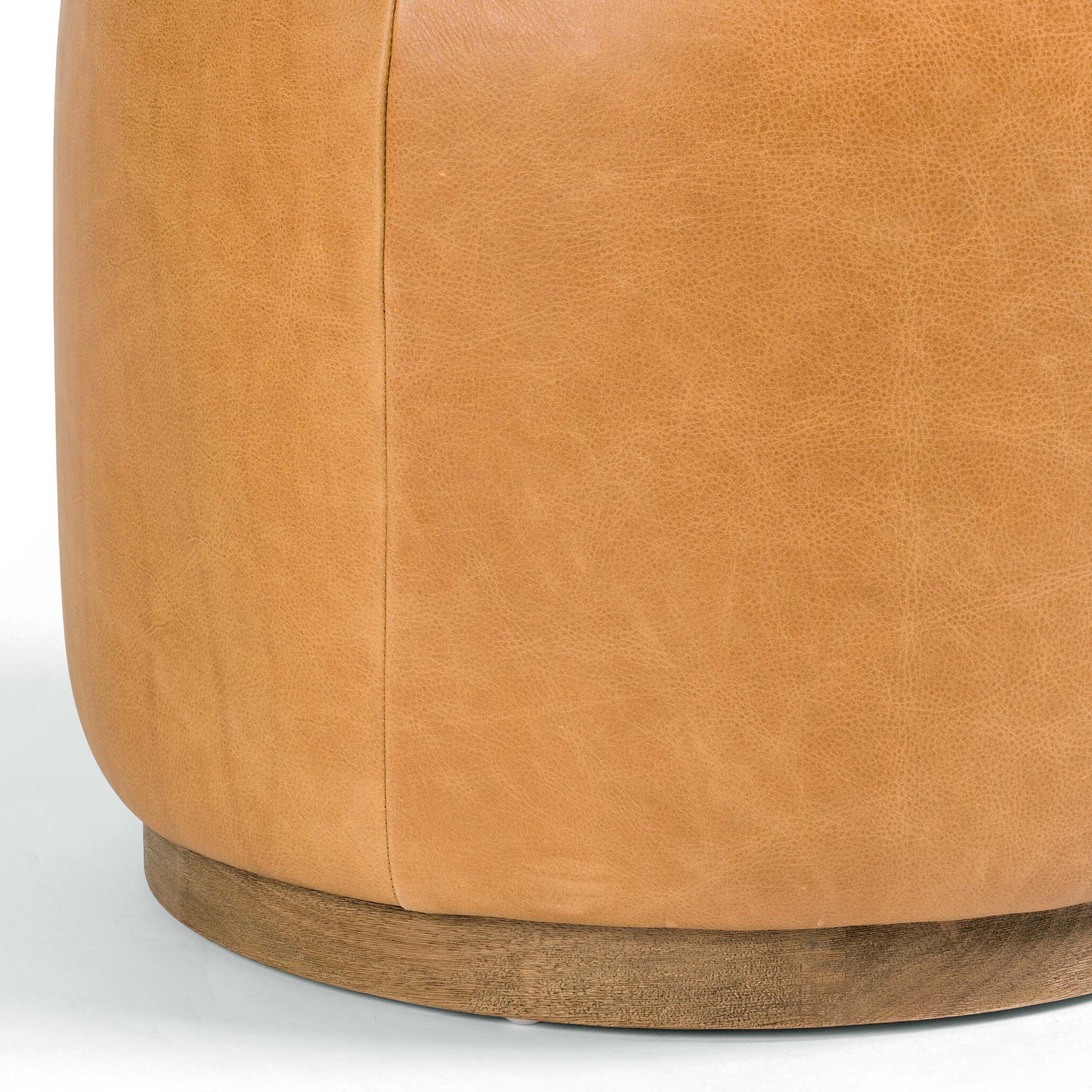 Sinclair Round Ottoman, Palermo Butterscotch