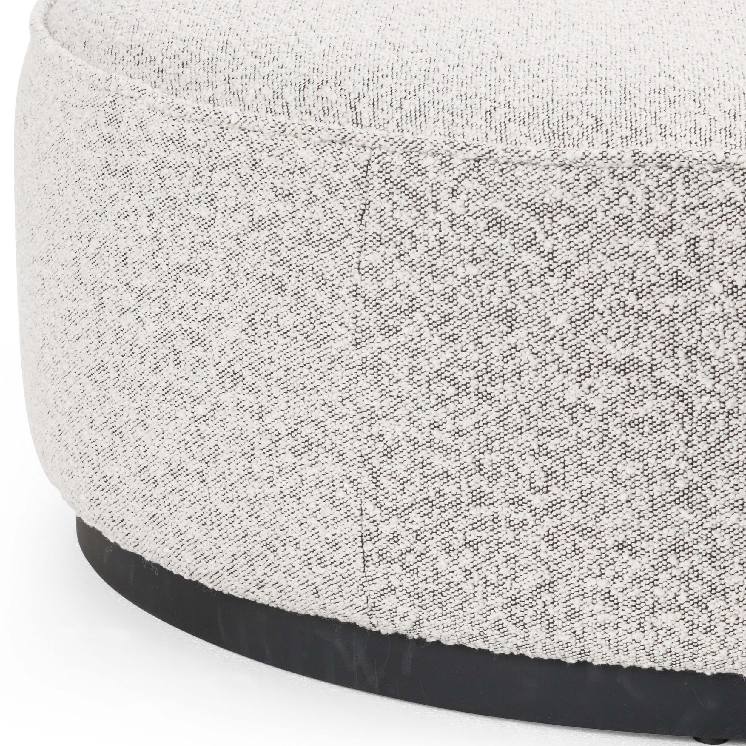 Sinclair Large Round Ottoman, Knoll Domino