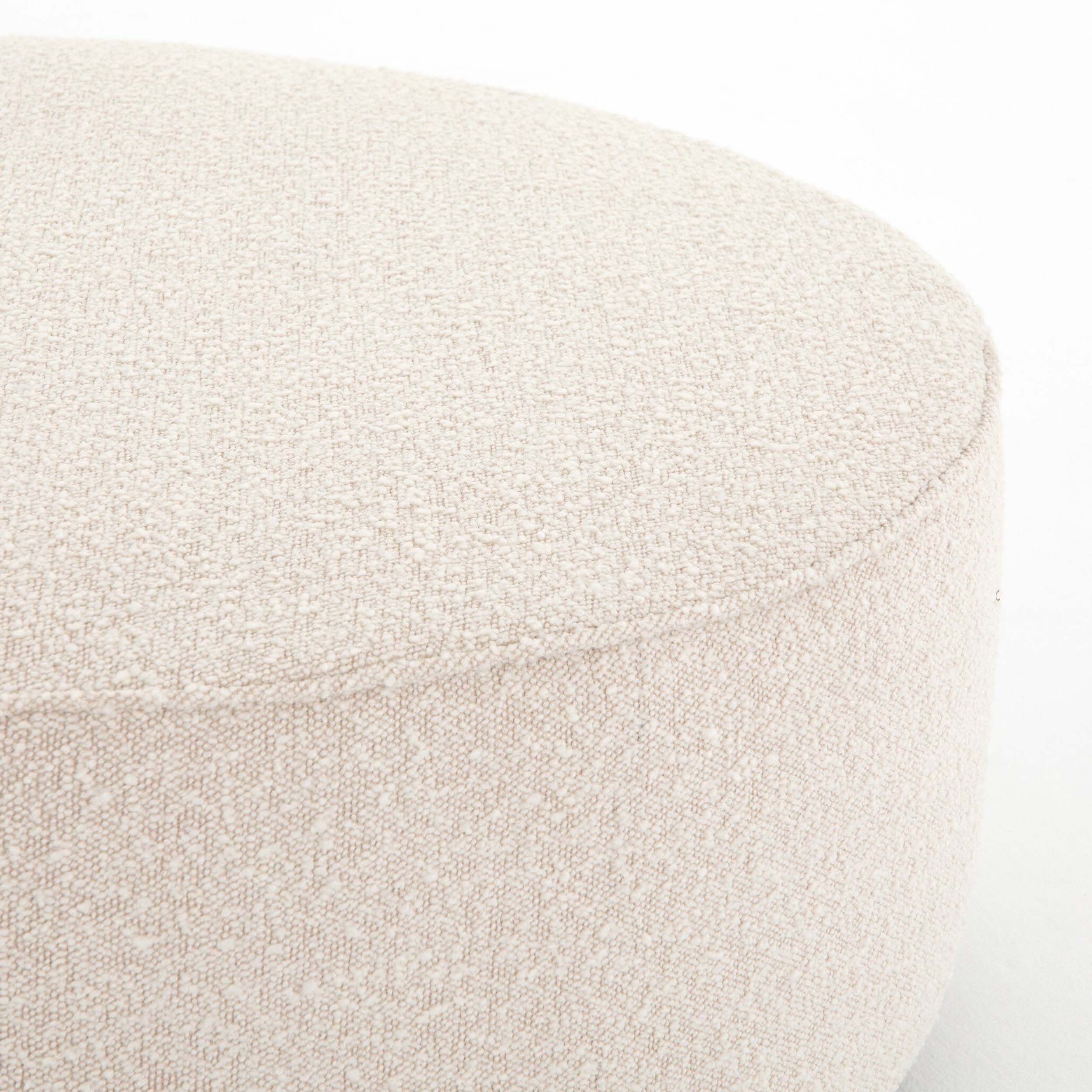 Sinclair Large Round Ottoman, Knoll Natural