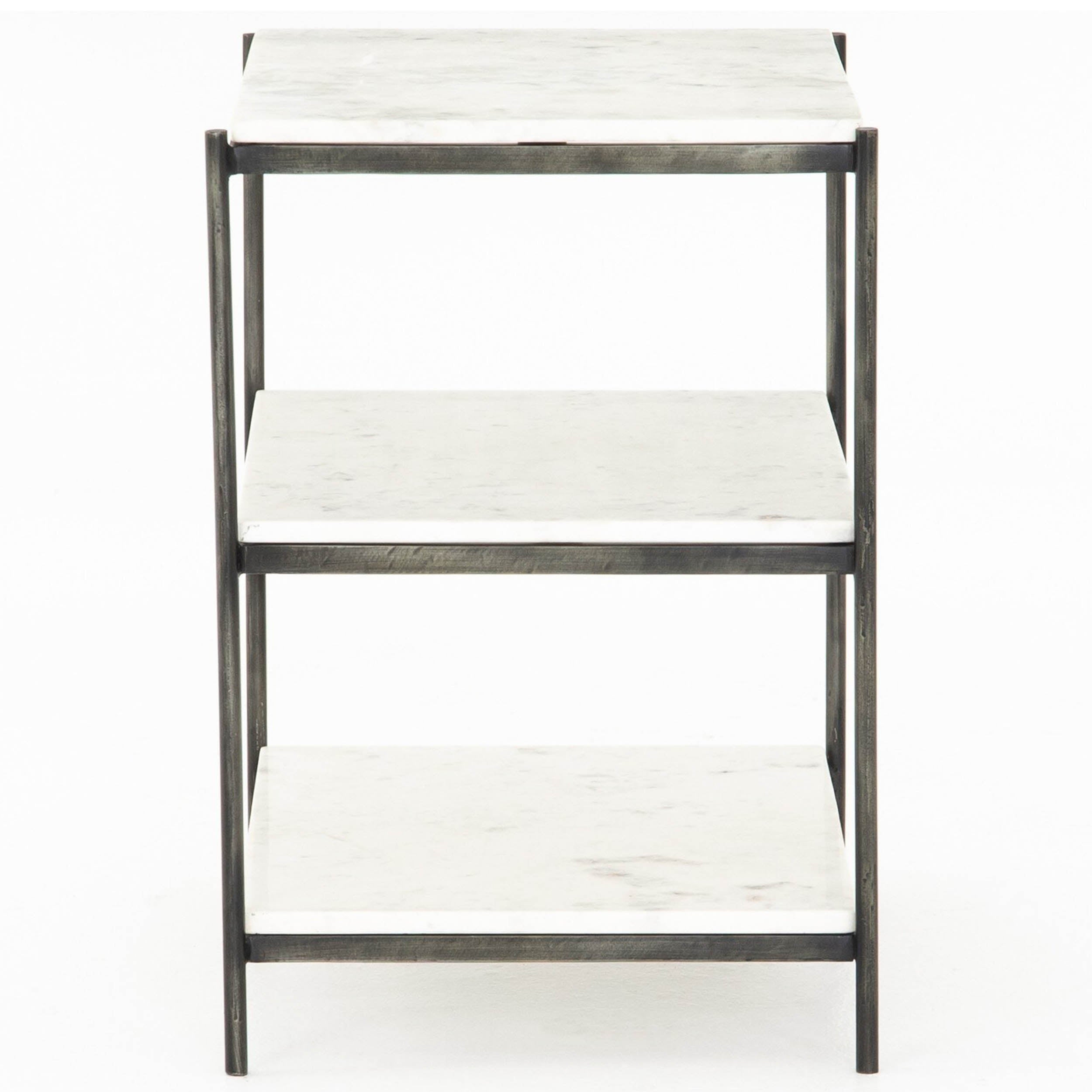 Felix Nightstand, Hammered Grey