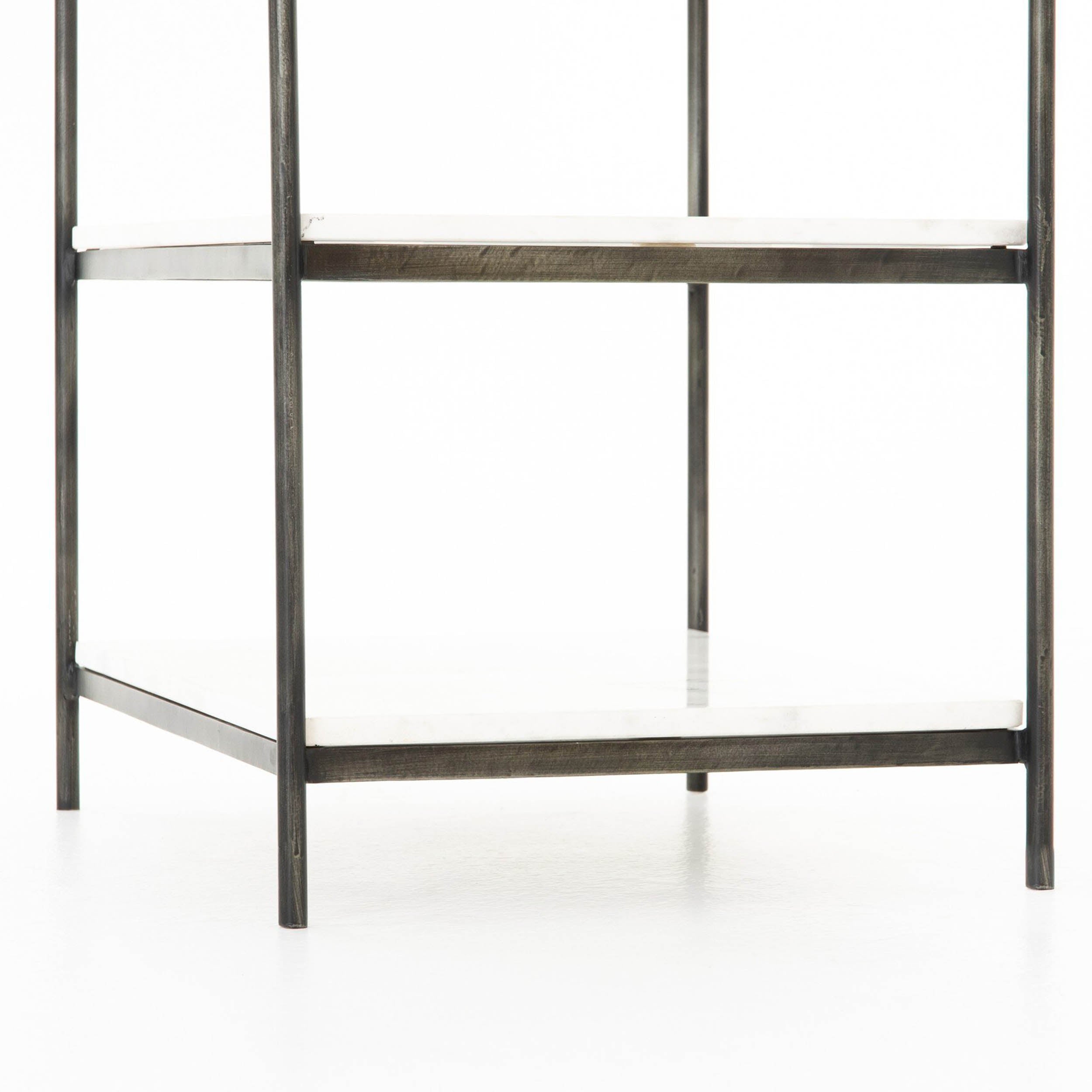 Felix Nightstand, Hammered Grey