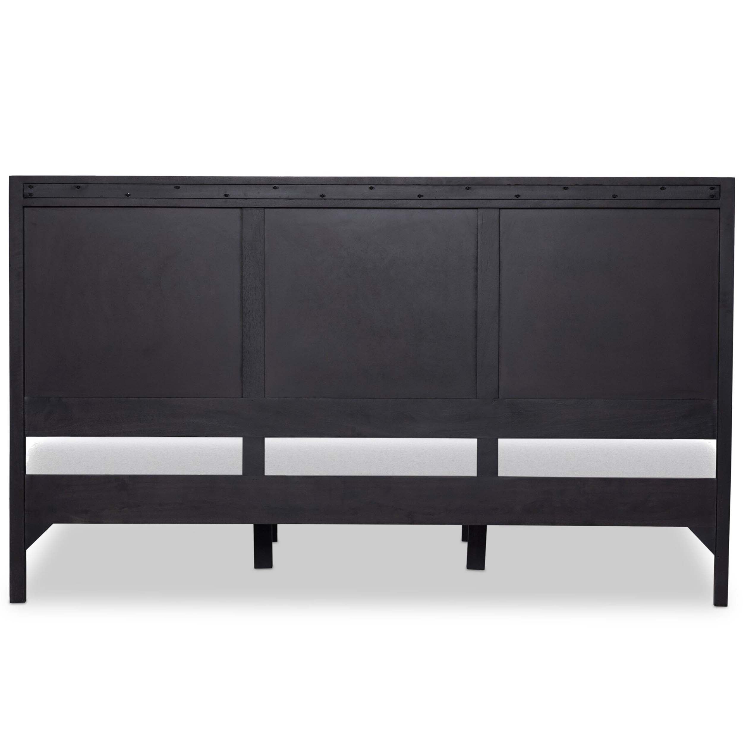 Sydney Bed, Black Wash/Black Cane