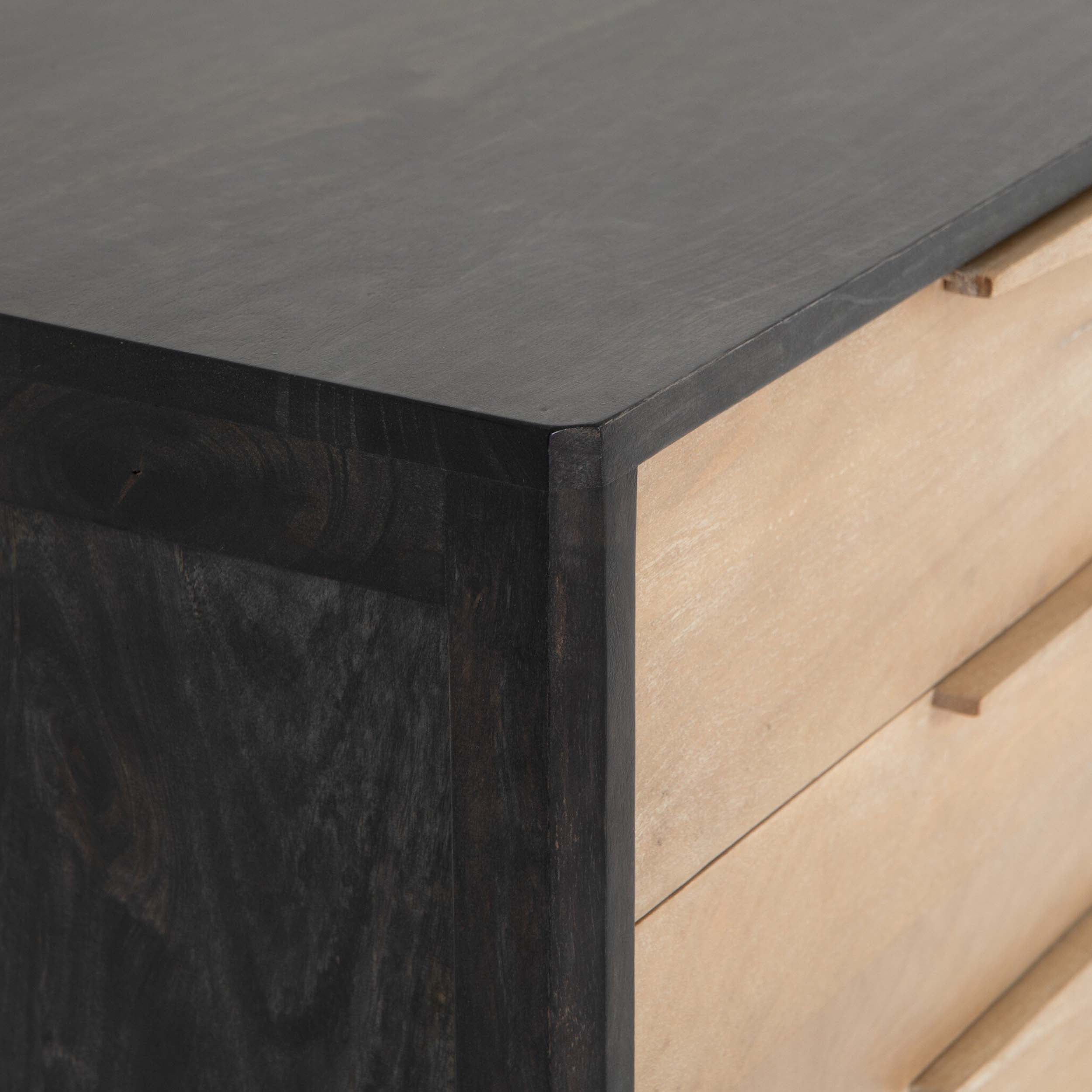 Sydney Tall Dresser, Natural Mango/Black Wash