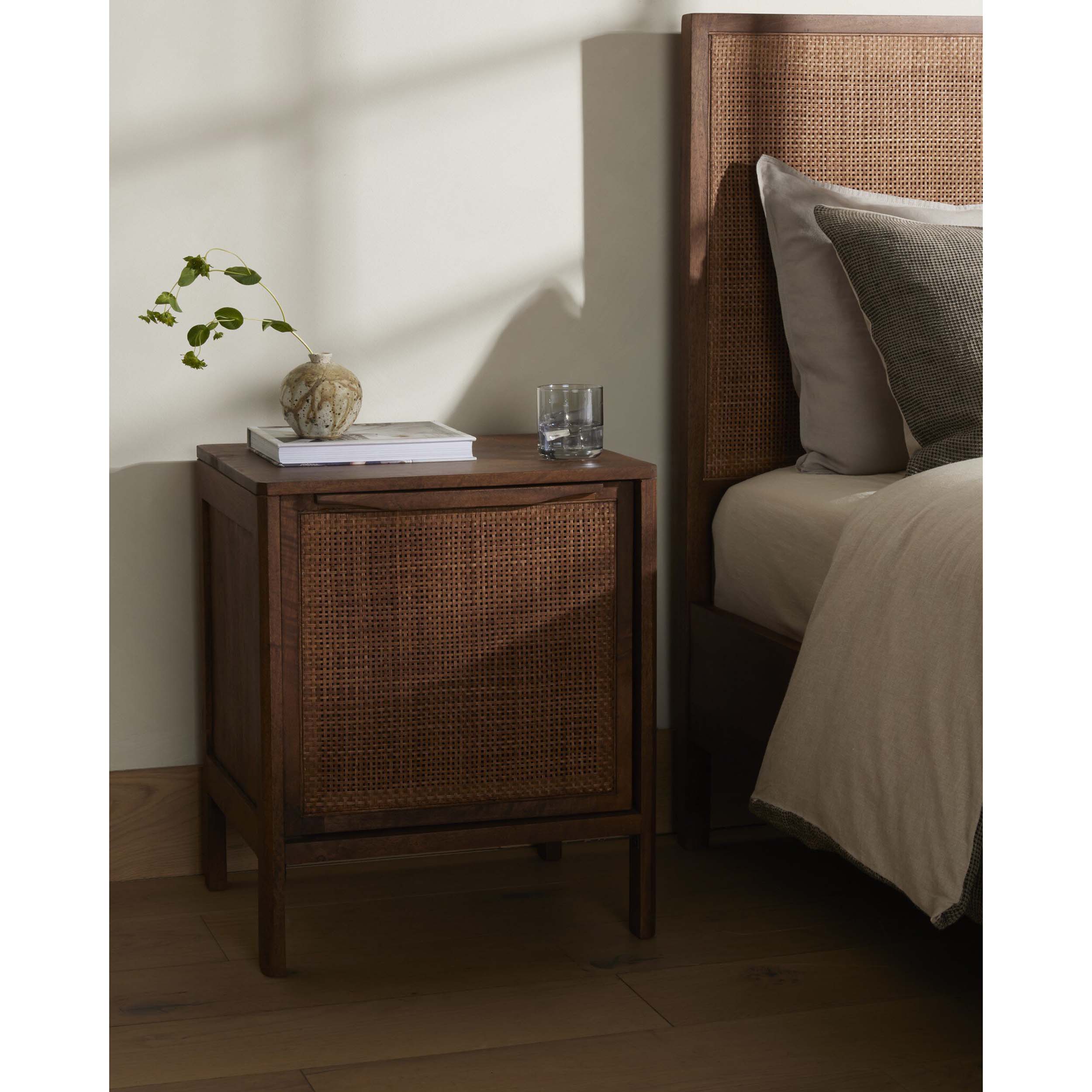 Sydney Nightstand, Brown Wash