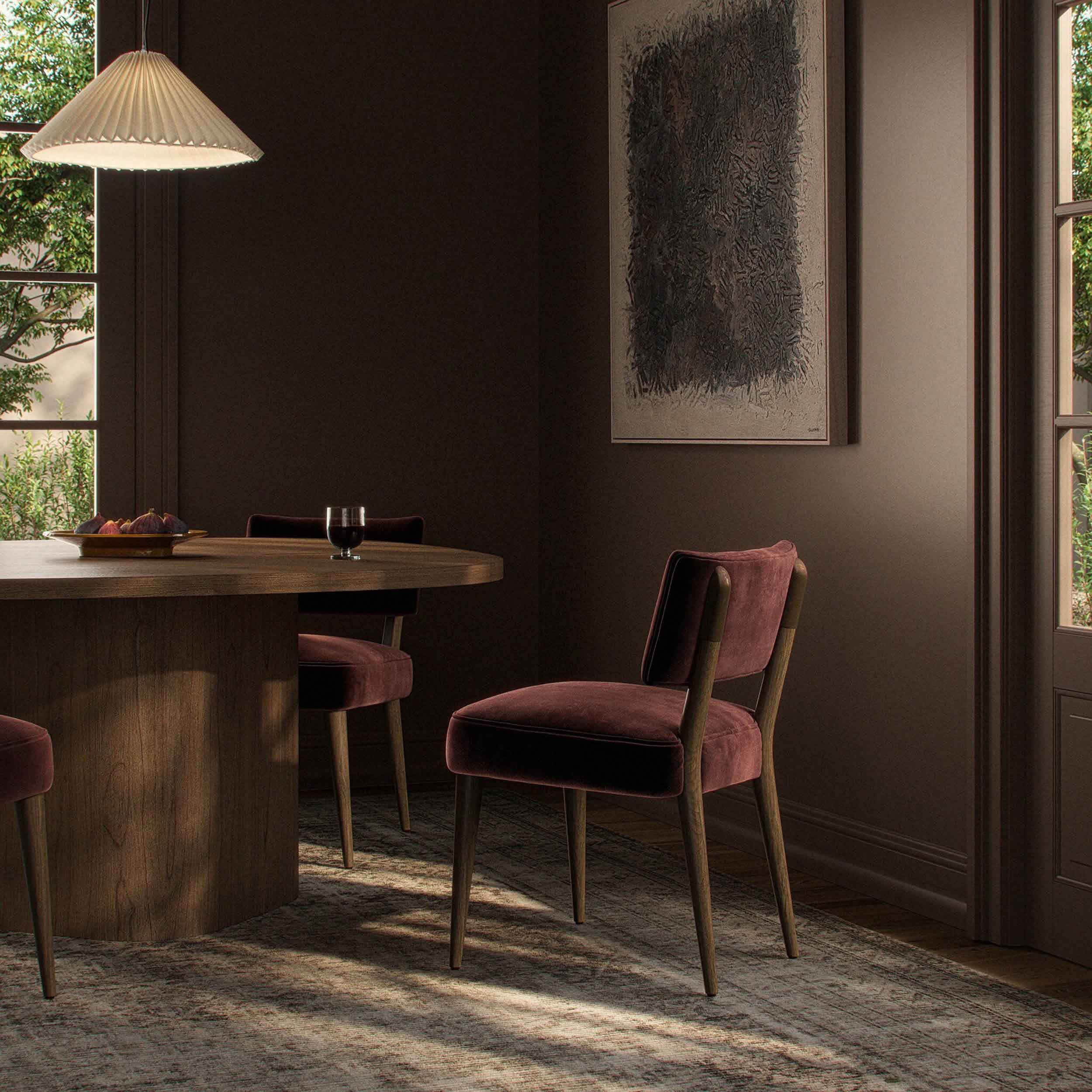 Orville Dining Chair, Surrey Plum