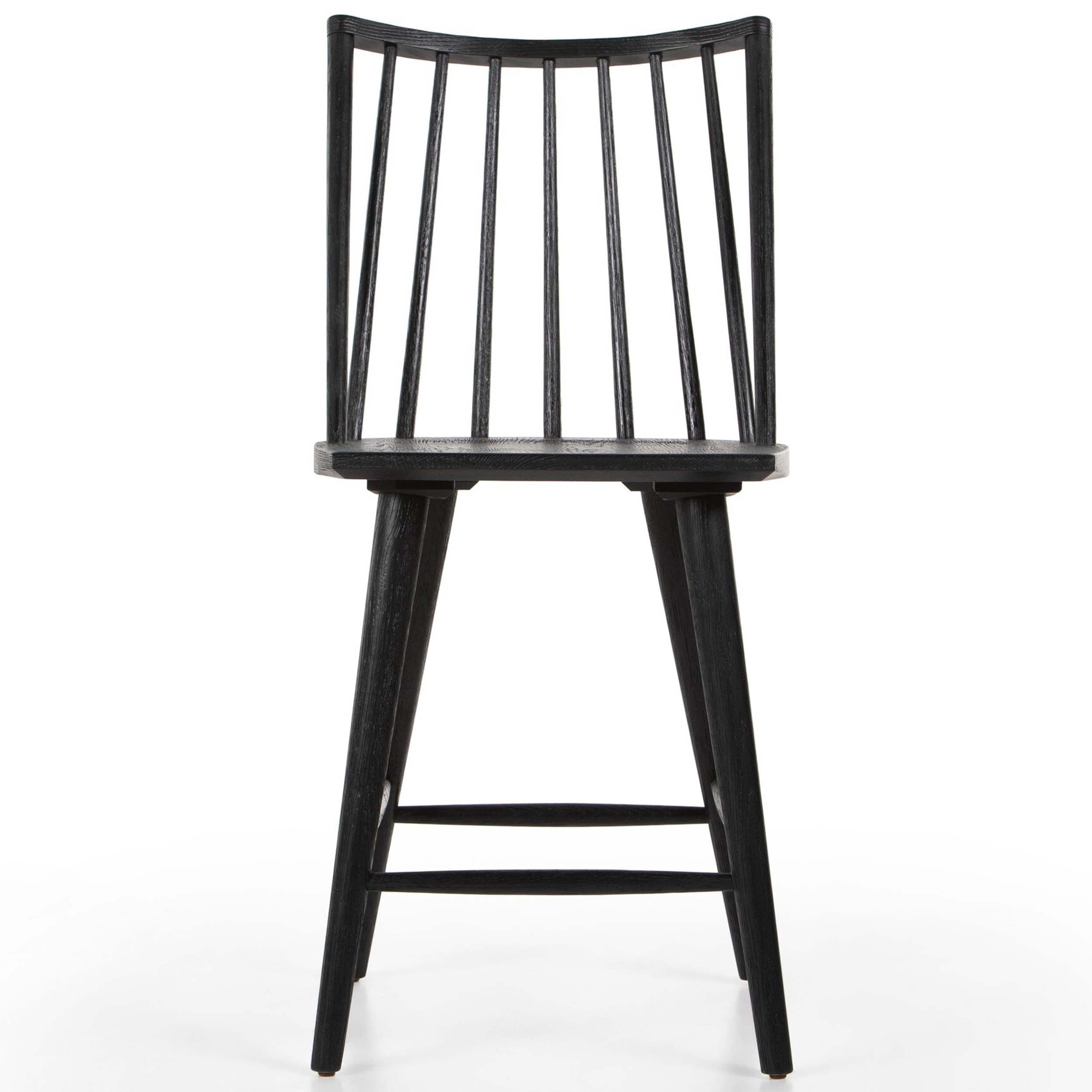 Lewis Windsor Bar + Counter Stool, Black Oak