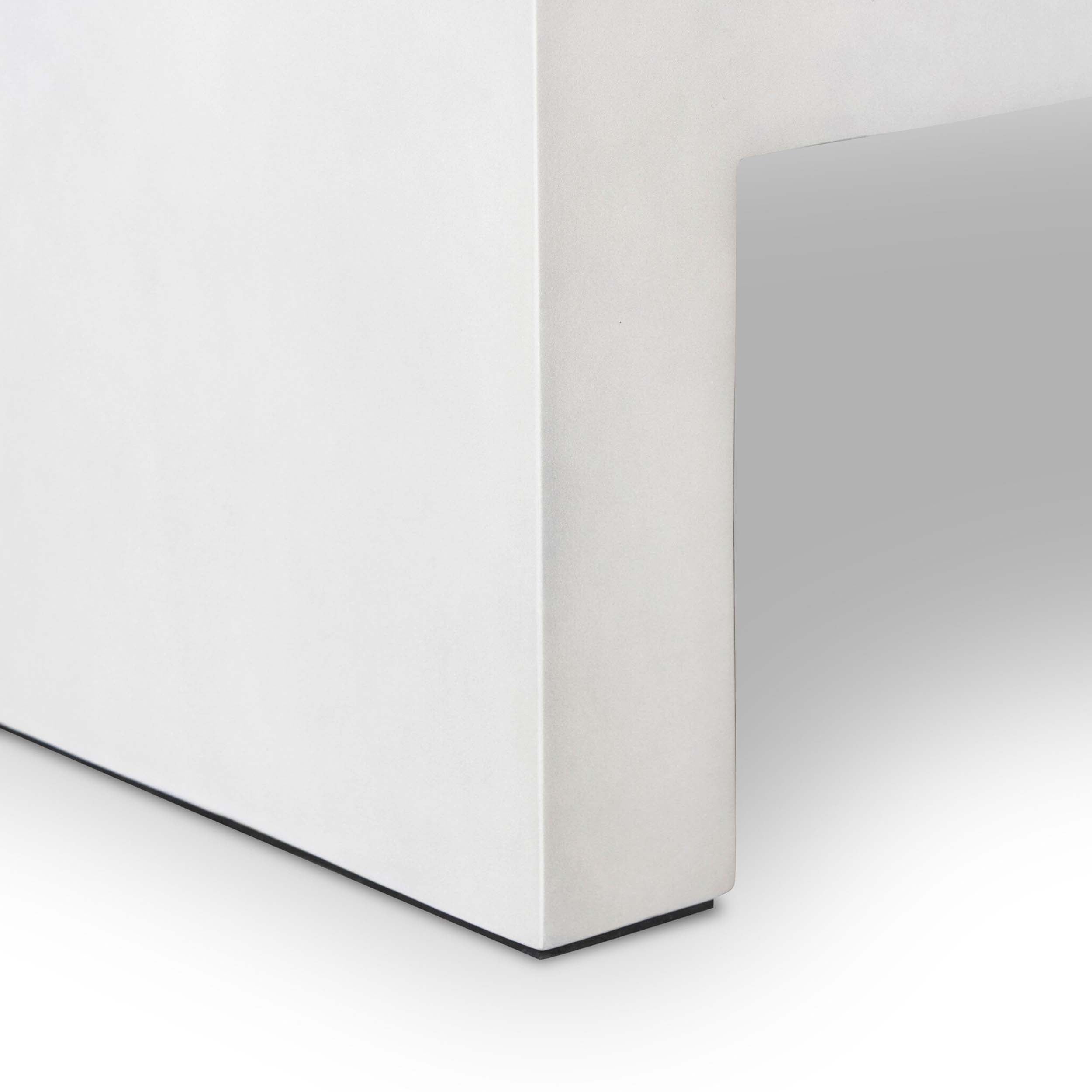Parish Coffee Table, White Concrete