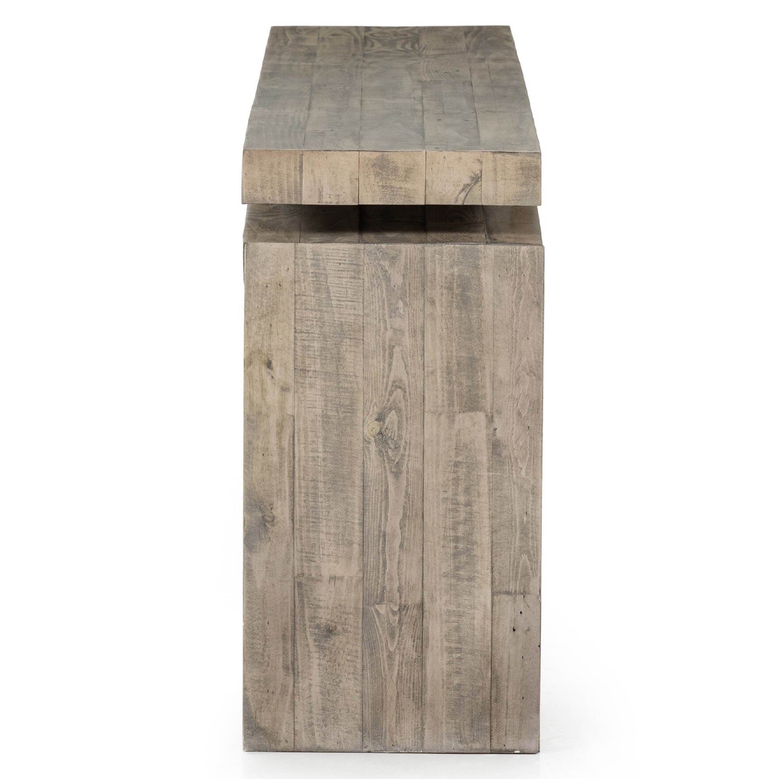 Matthes Console Table - 79", Weathered Wheat