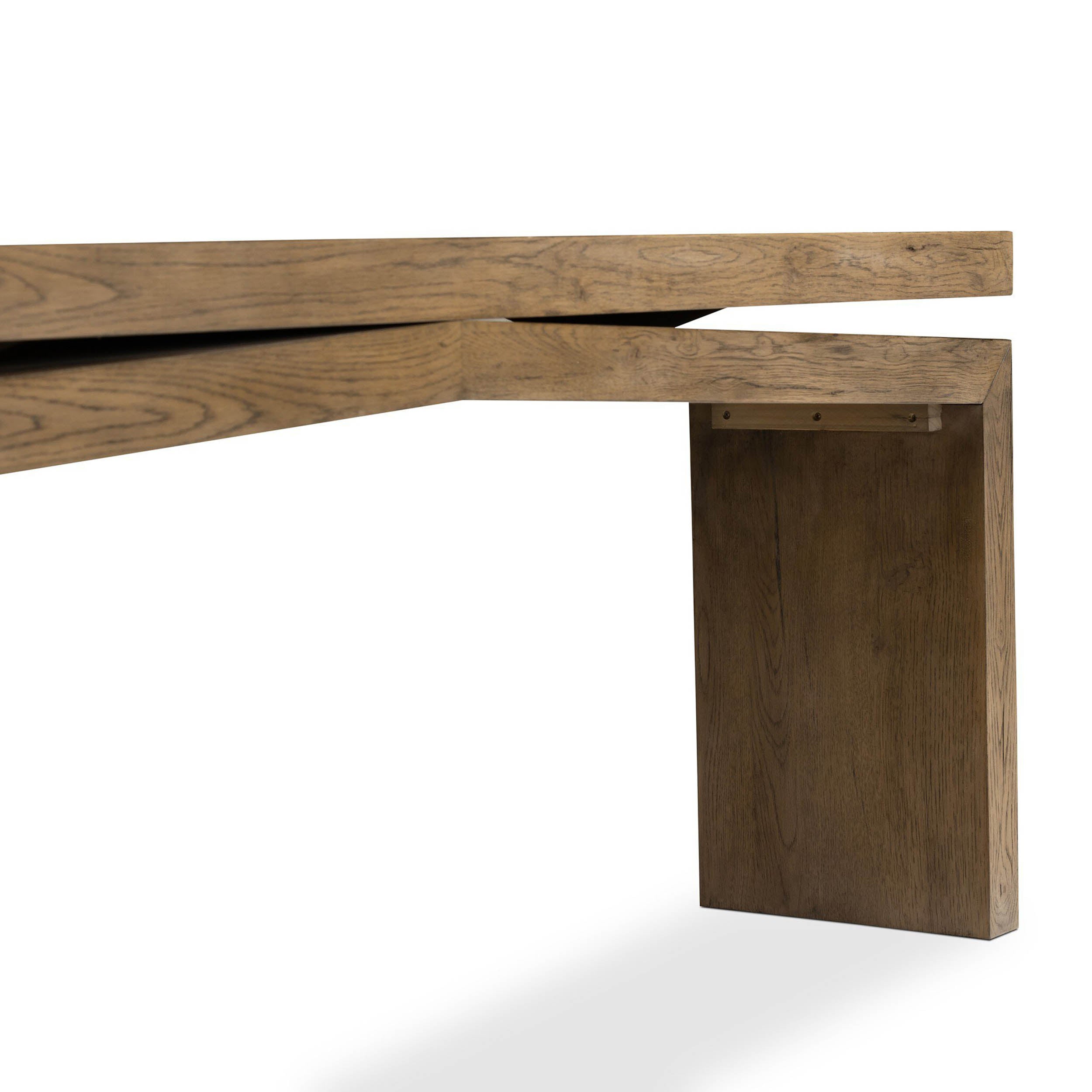 Matthes Console Table - 79", Rustic Grey Veneer