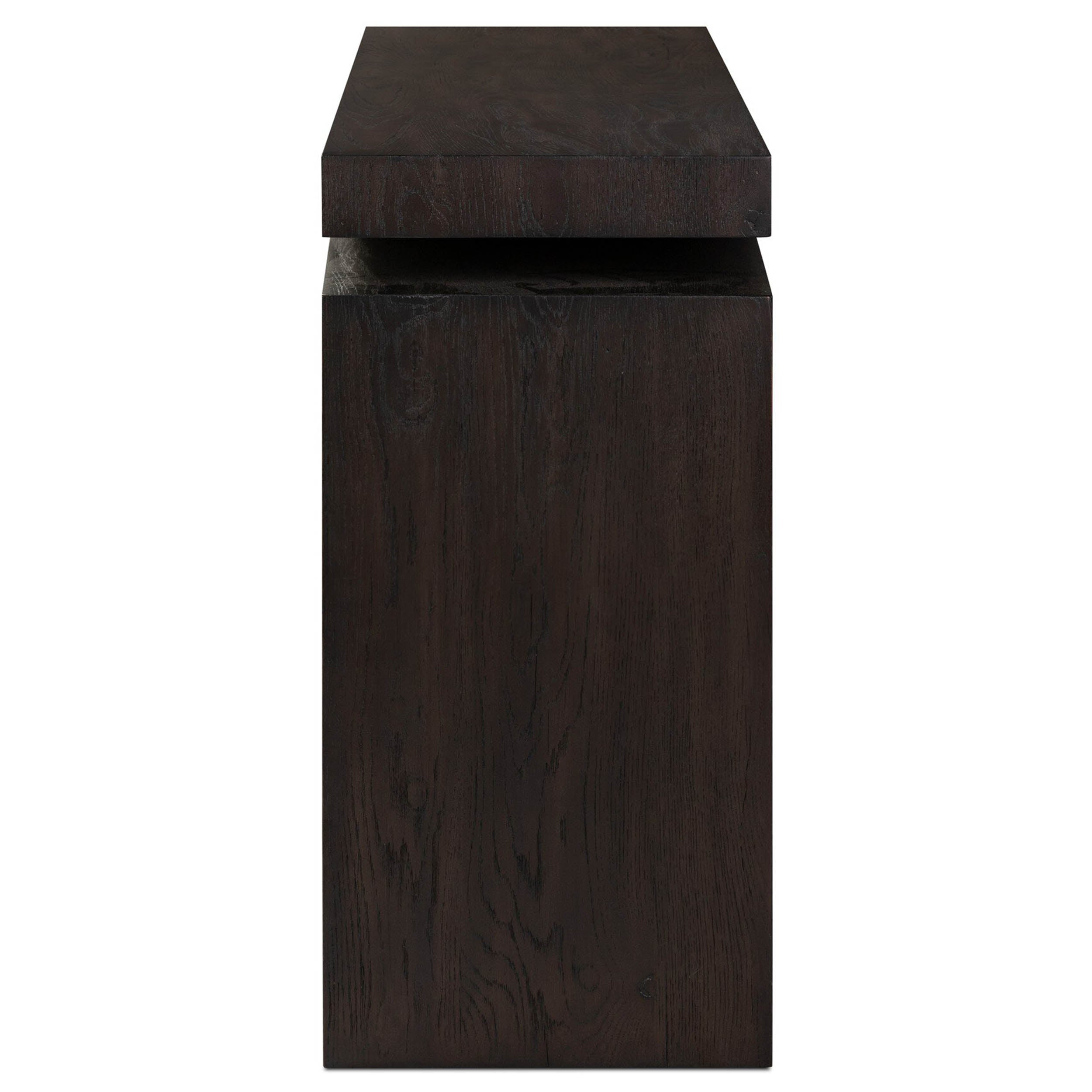 Matthes Console Table - 79", Smoked Black Veneer