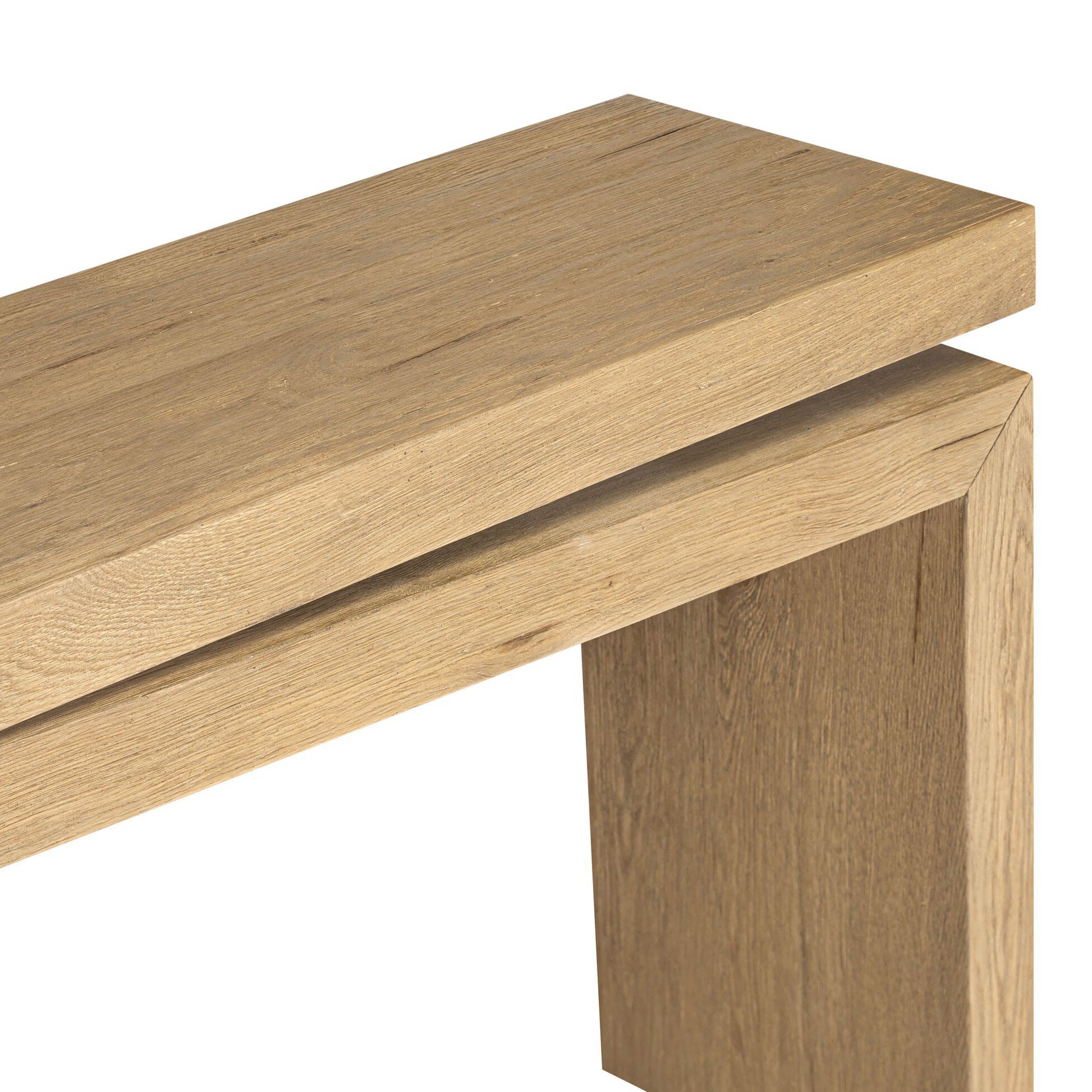Matthes Console Table - 79", Worn Oak Veneer