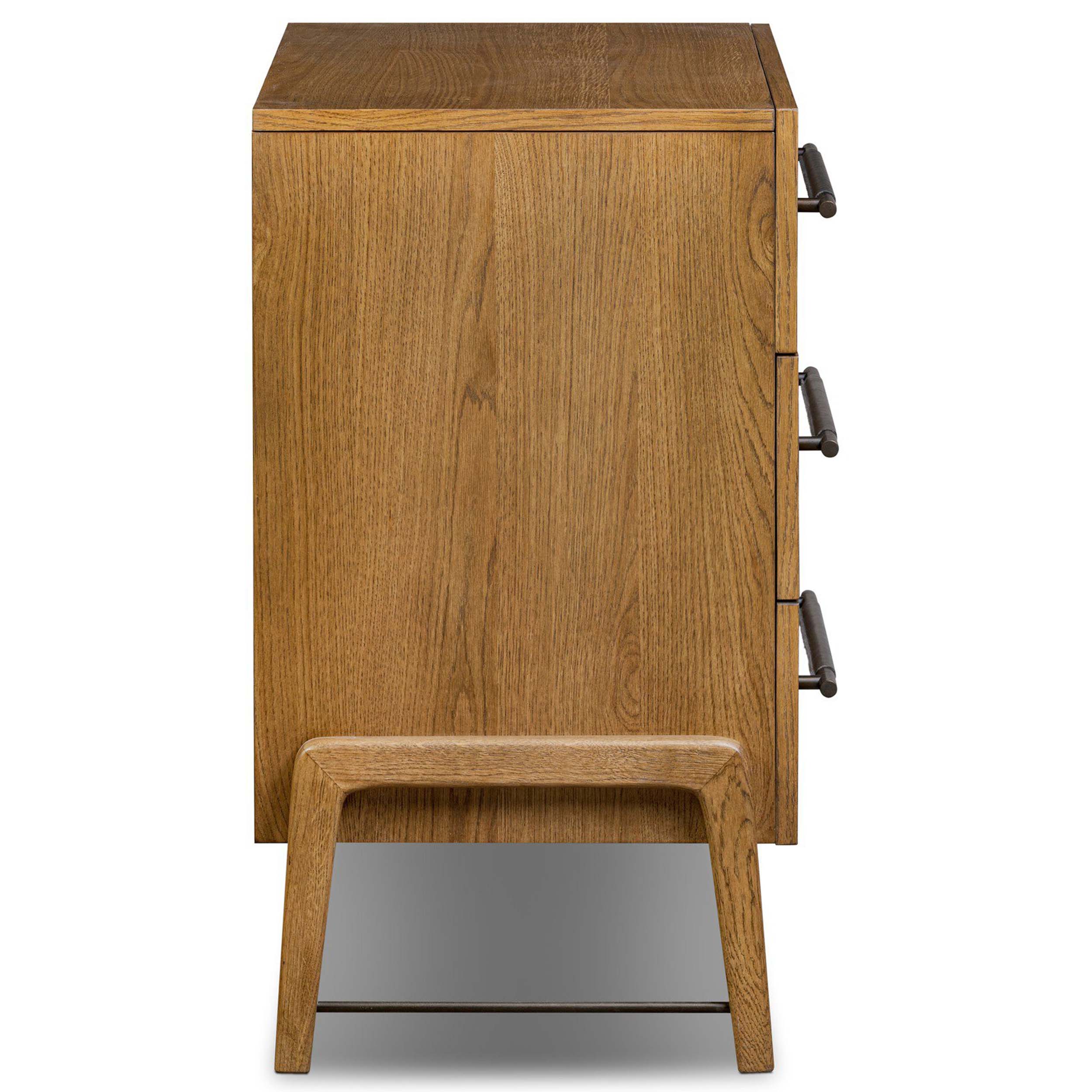 Rosedale 3 Drawer Dresser, Amber Oak Veneer
