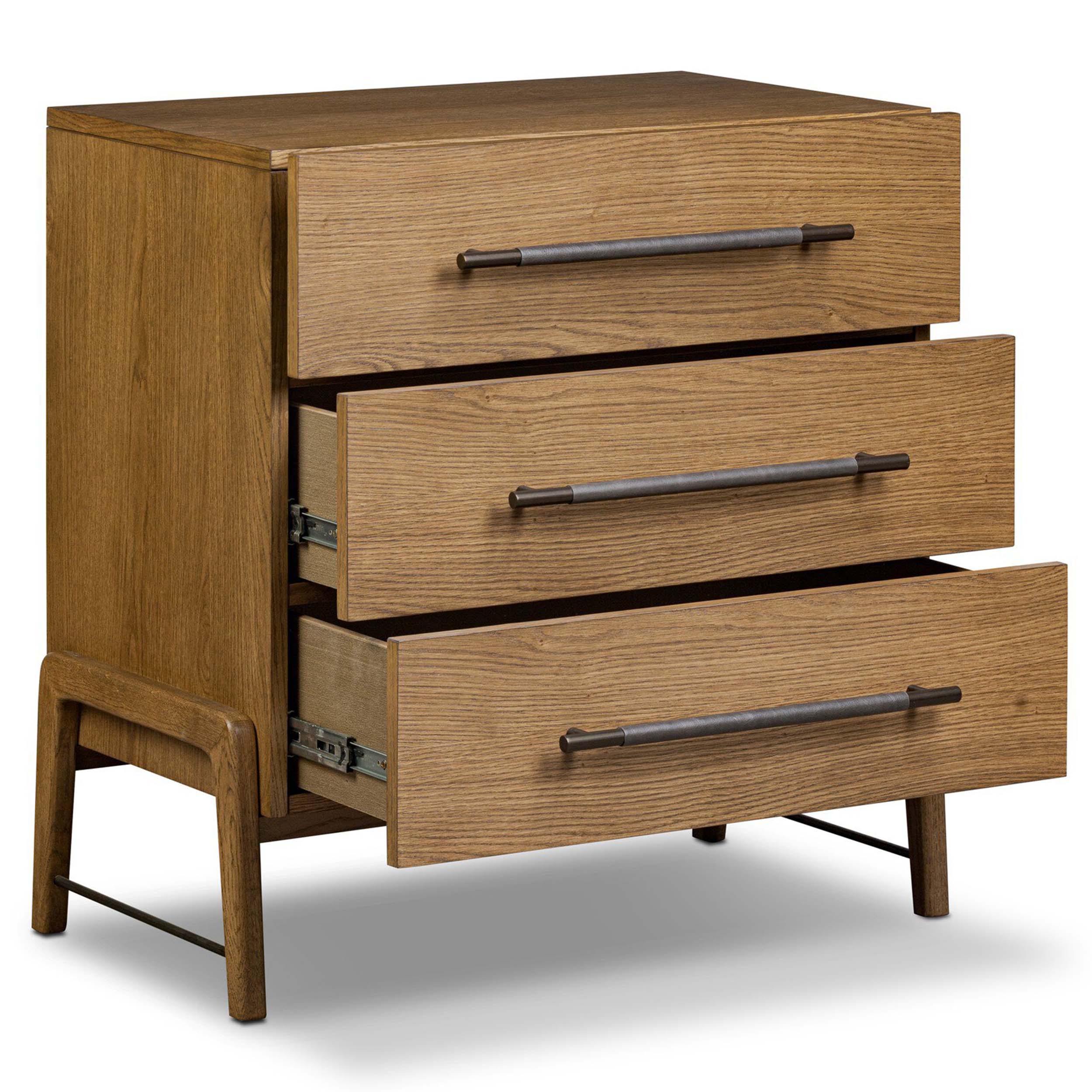 Rosedale 3 Drawer Dresser, Amber Oak Veneer
