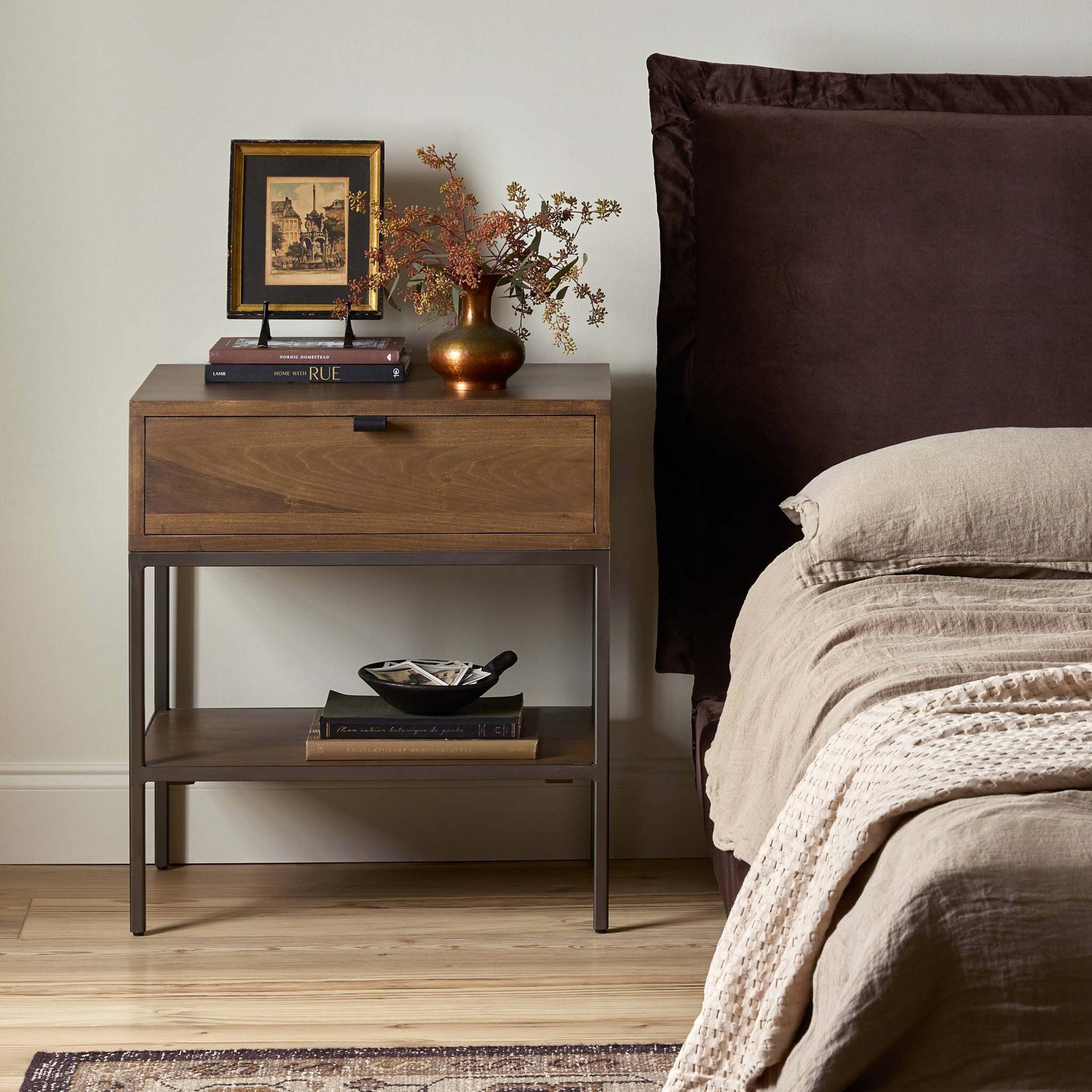 Trey Nightstand, Auburn Poplar